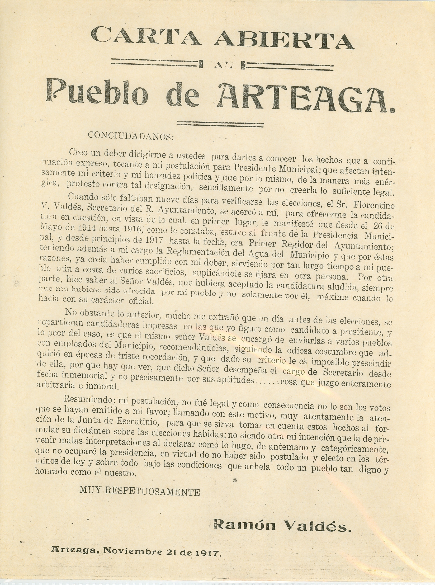 Documento histórico
