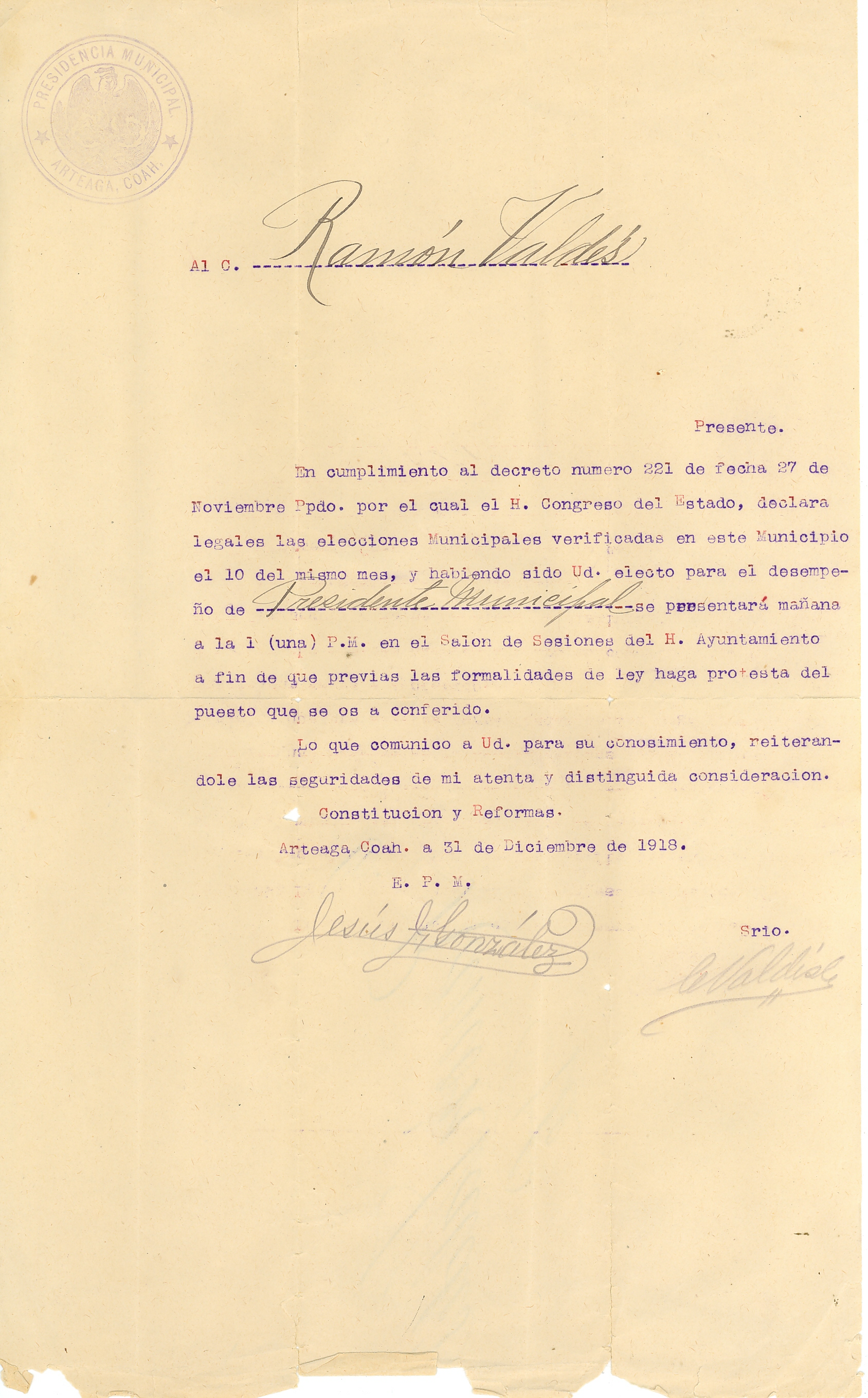 Documento histórico
