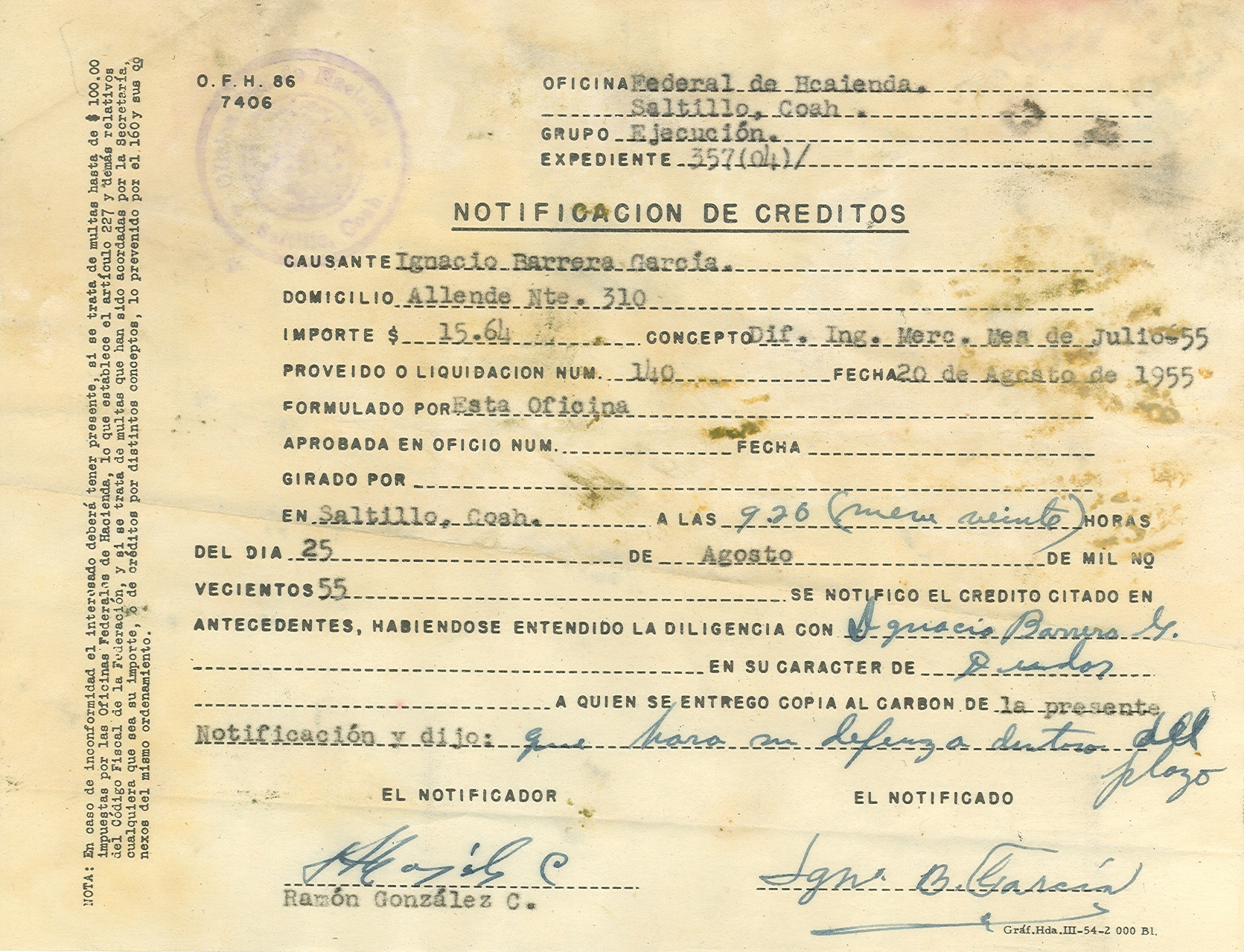 Documento histórico