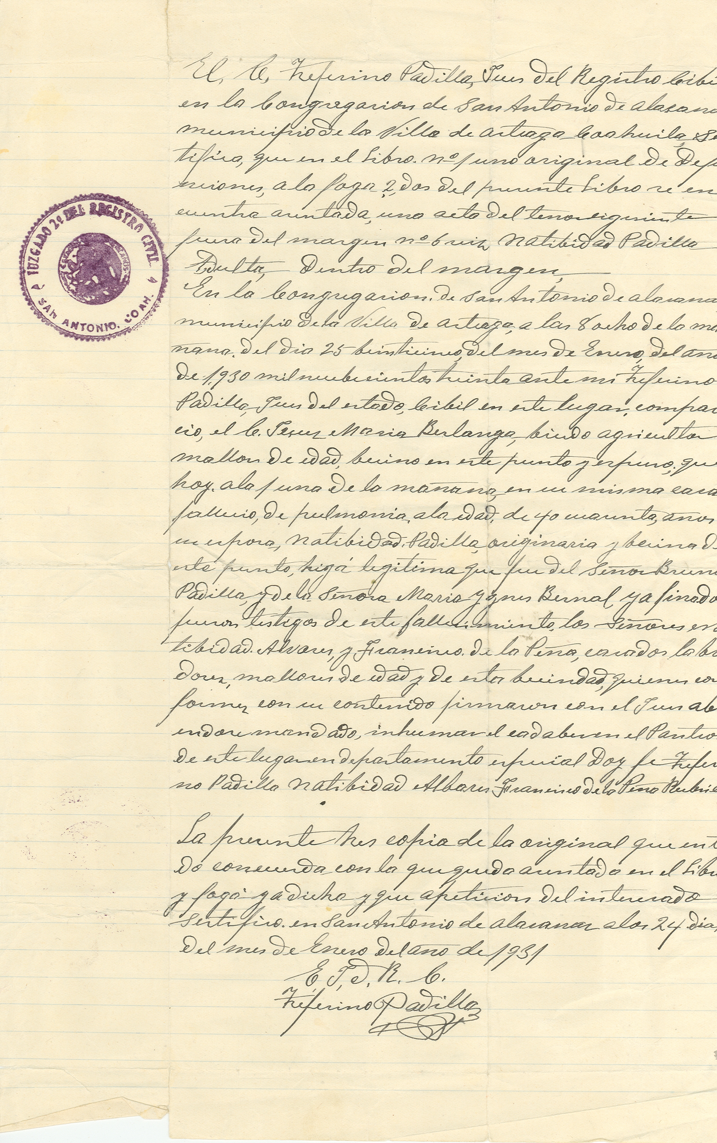 Documento histórico