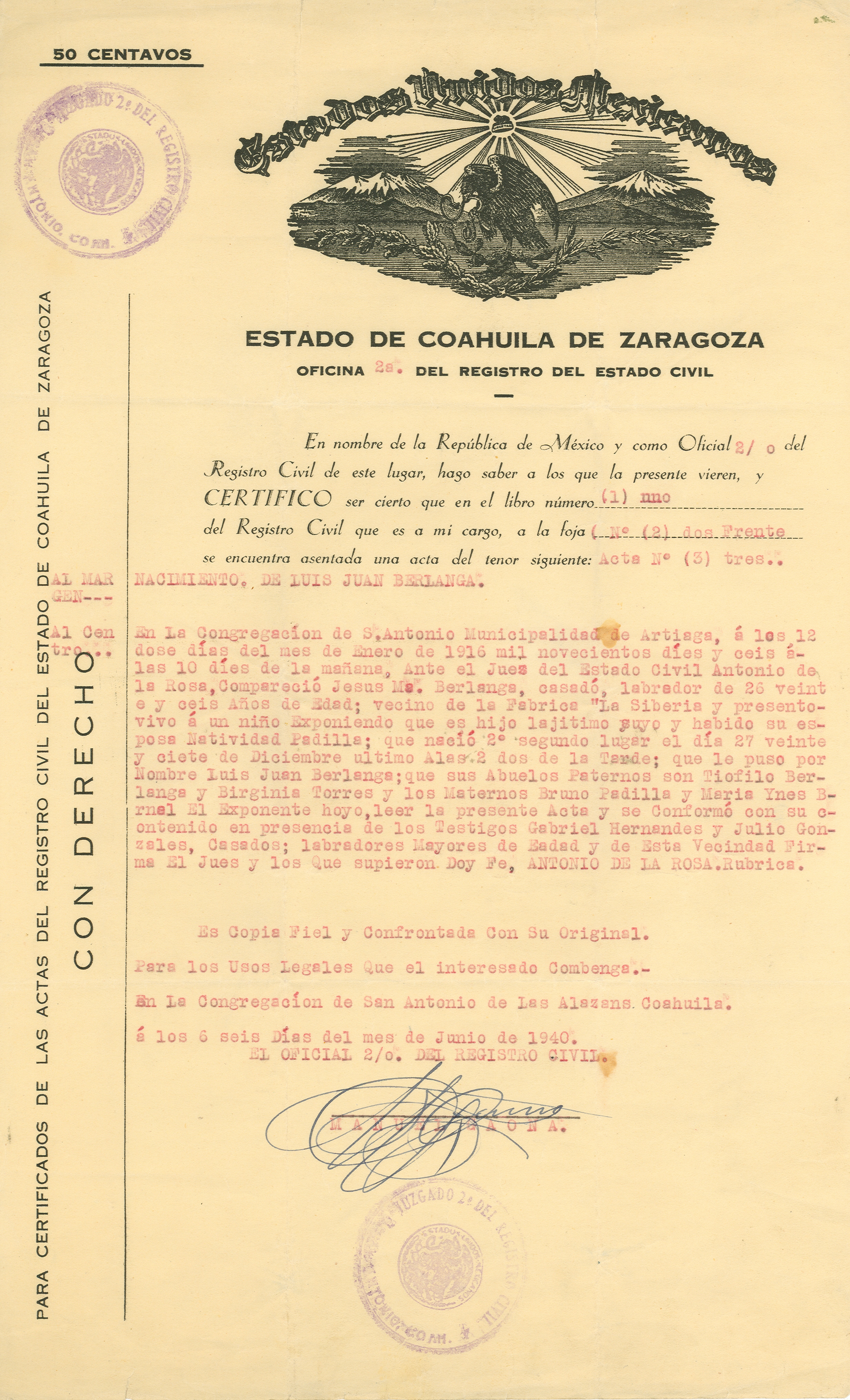 Documento histórico