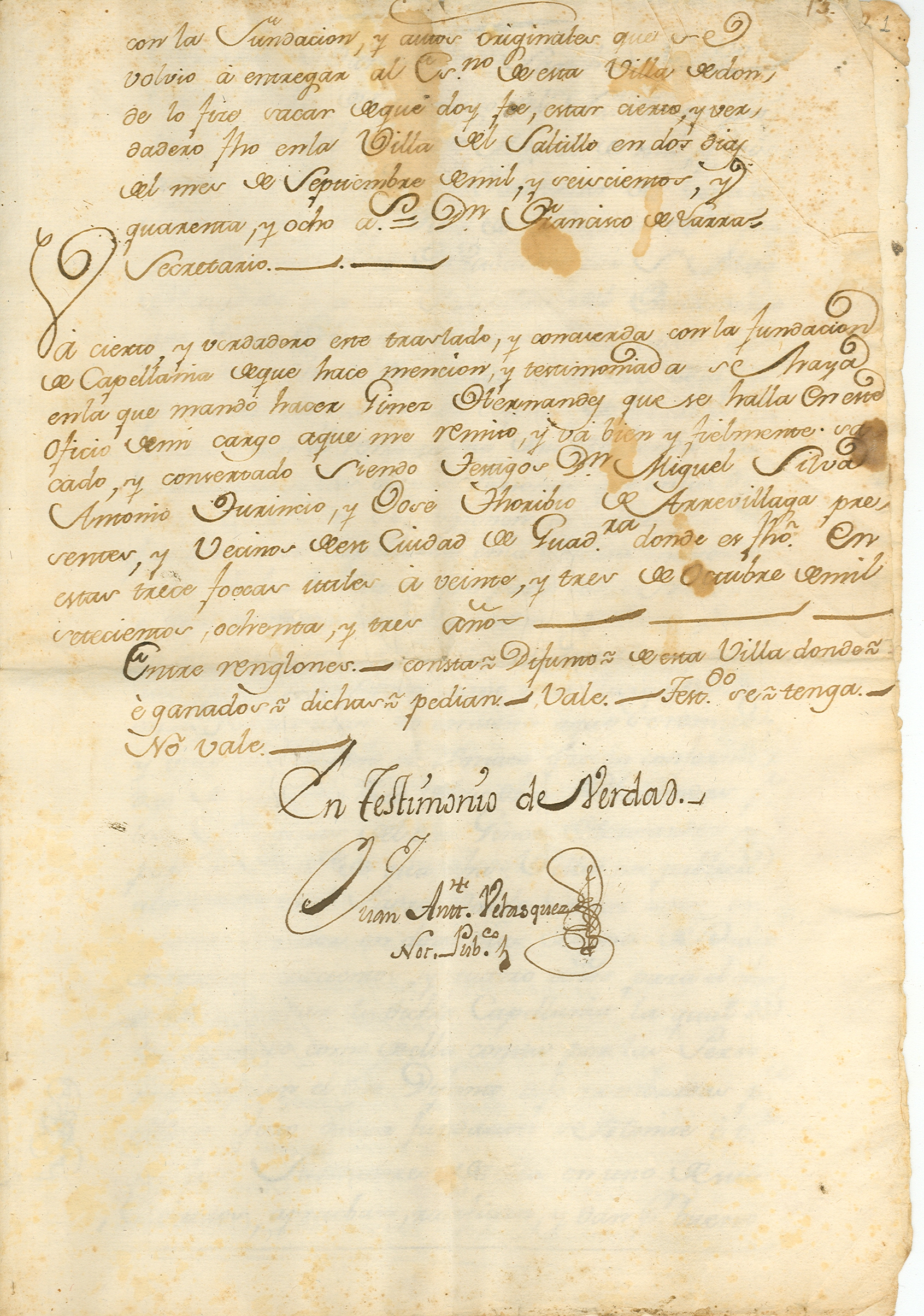 Documento histórico