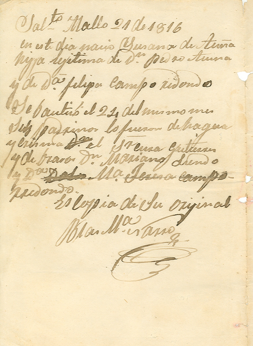 Documento histórico