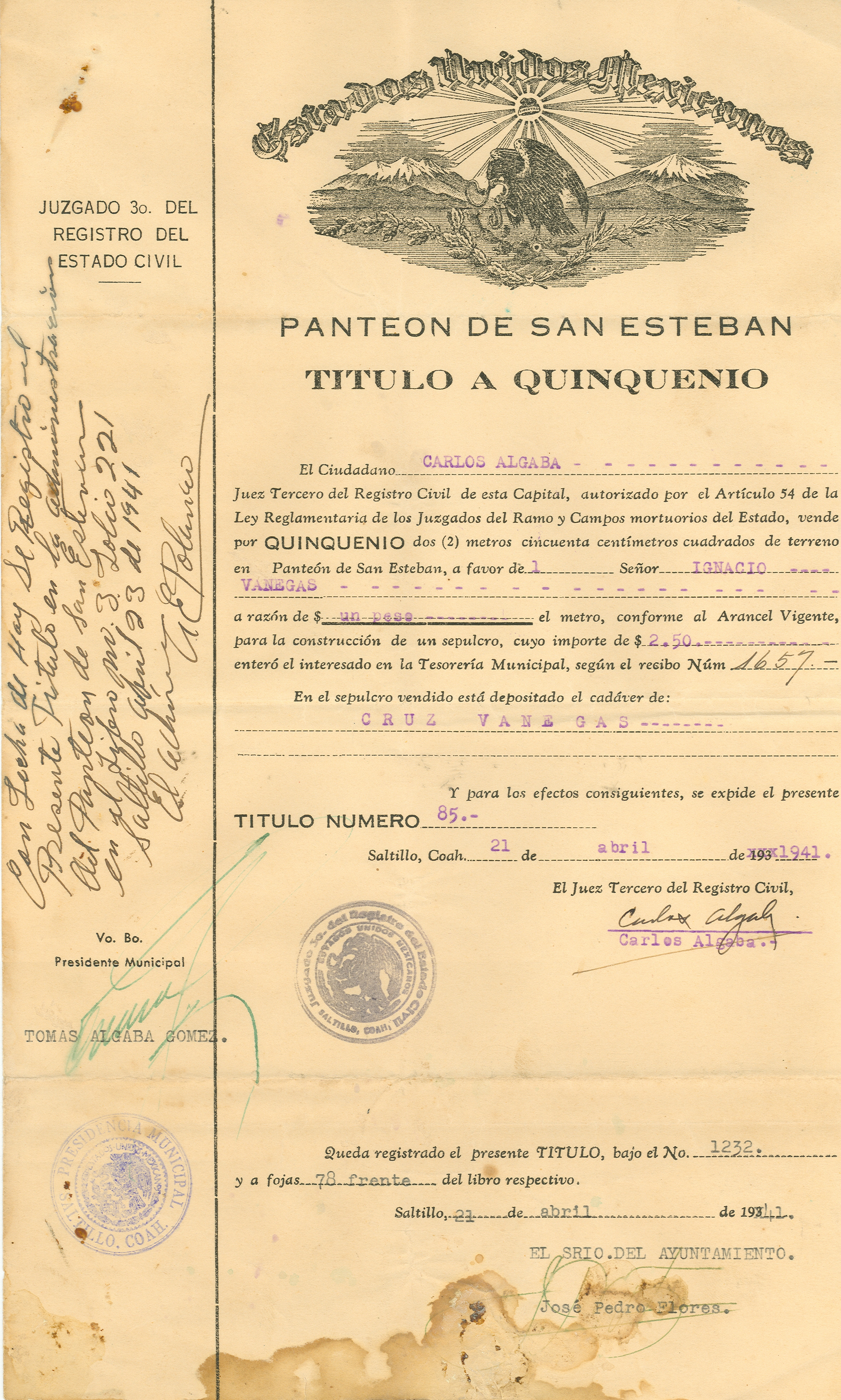 Documento histórico