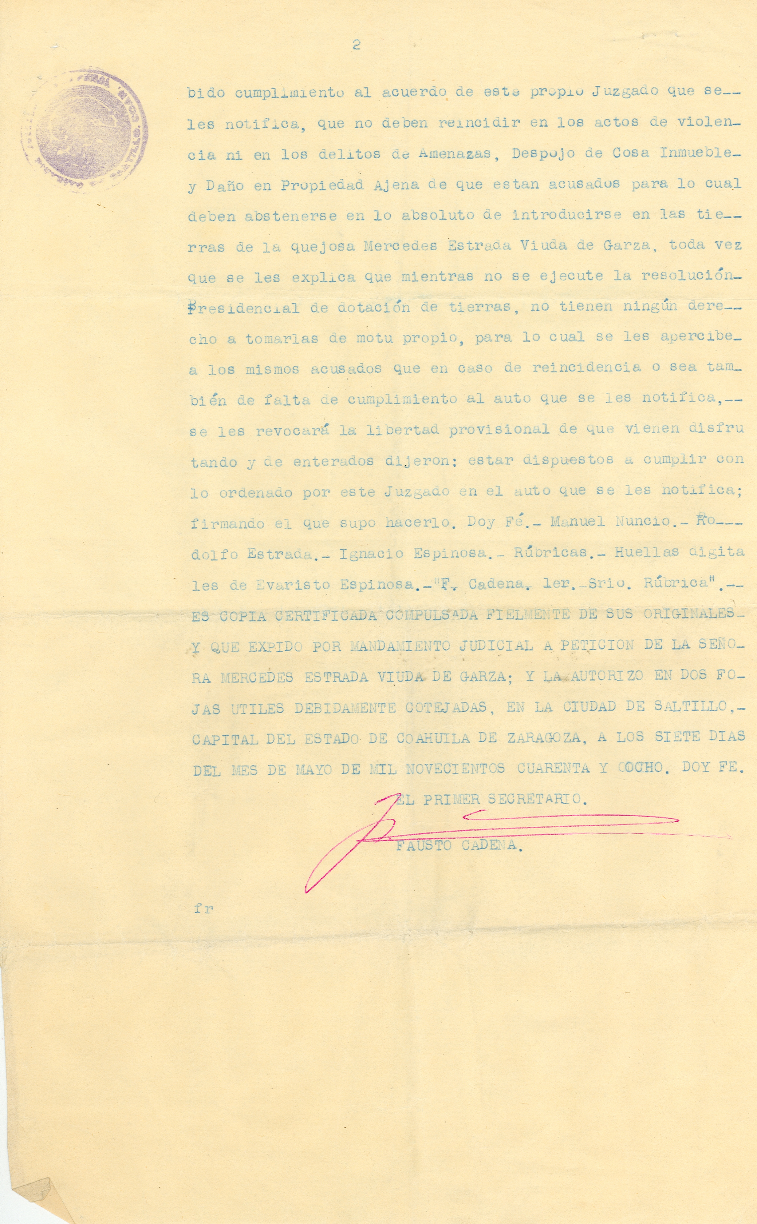 Documento histórico