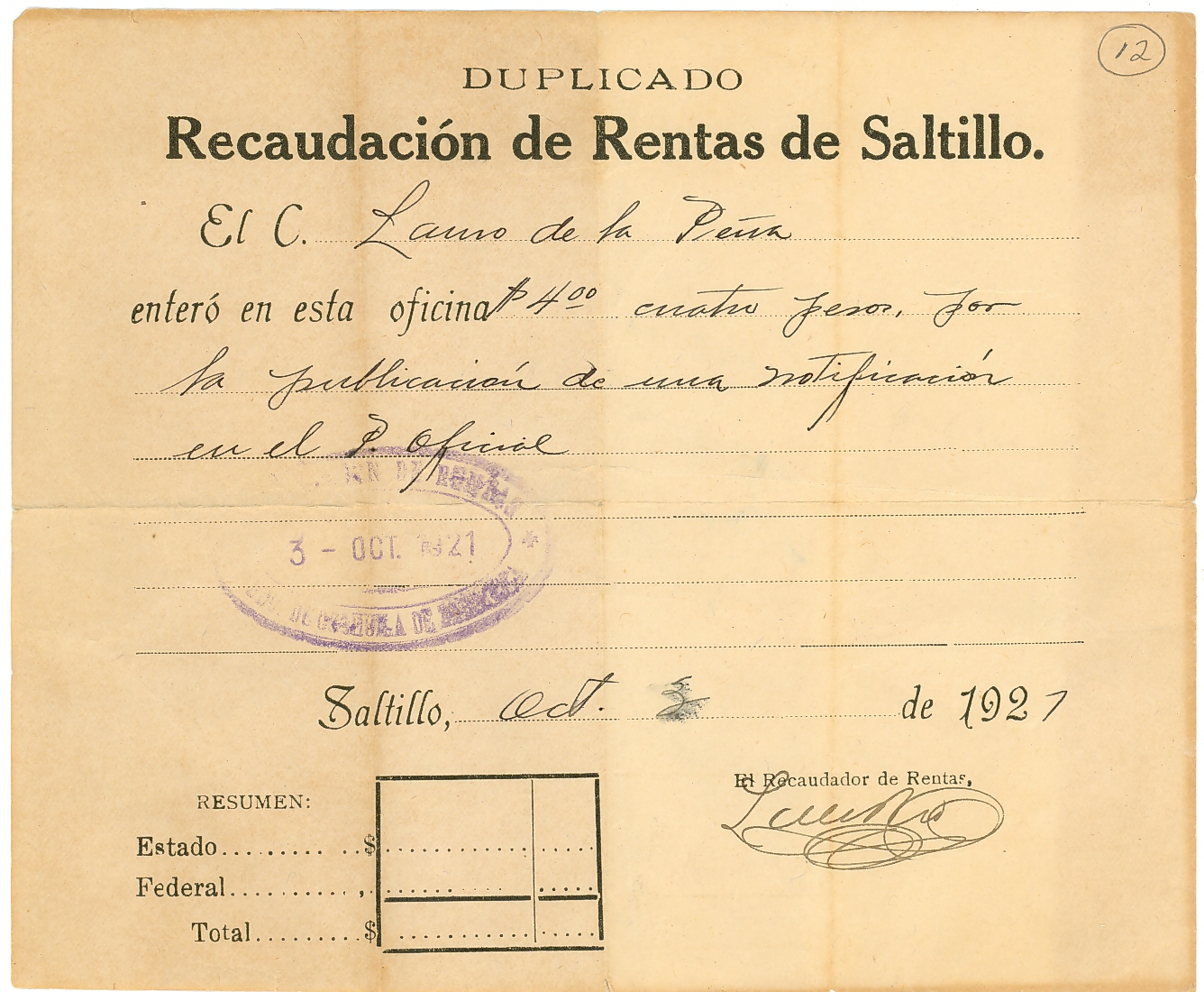 Documento histórico