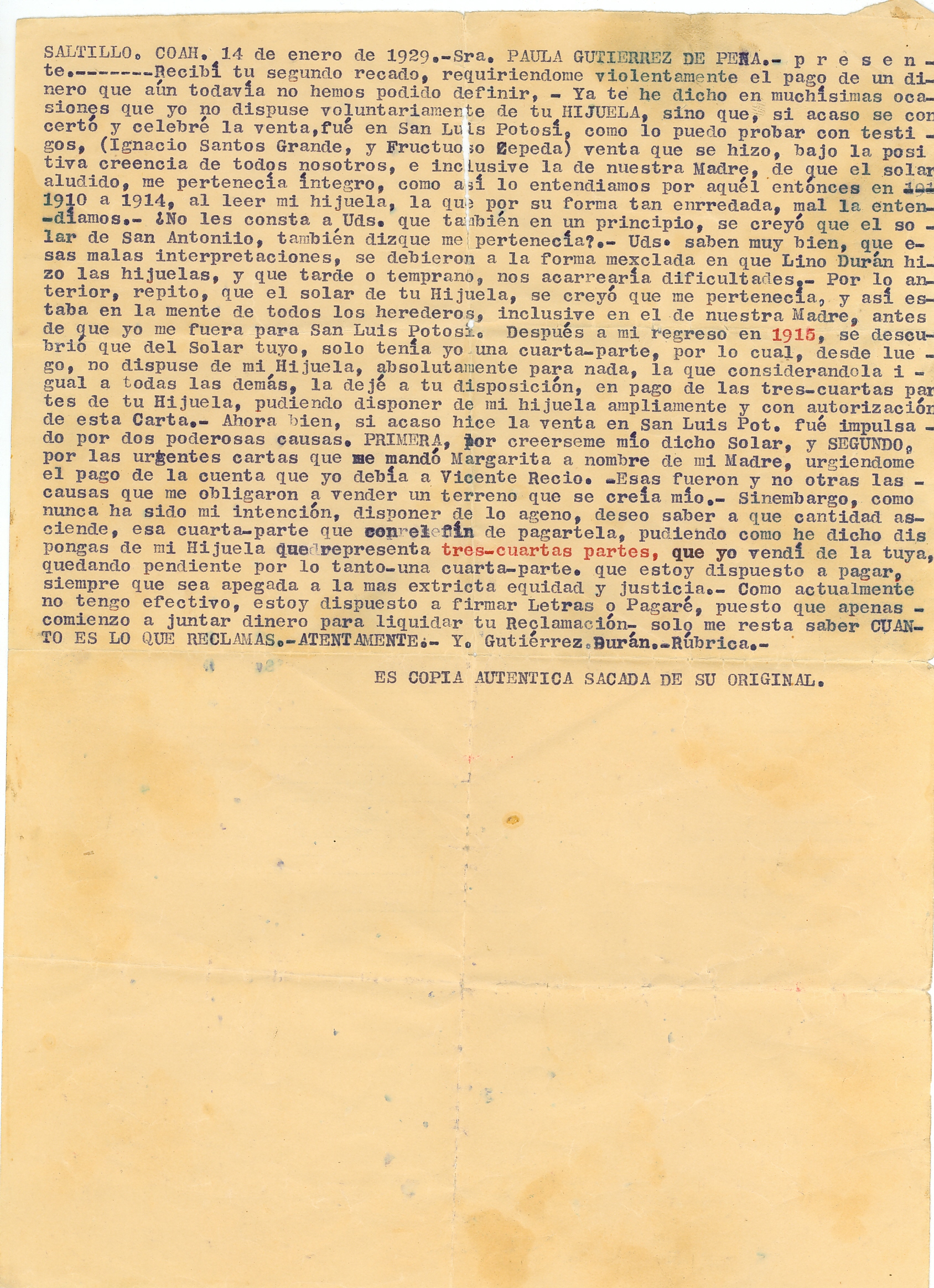 Documento histórico