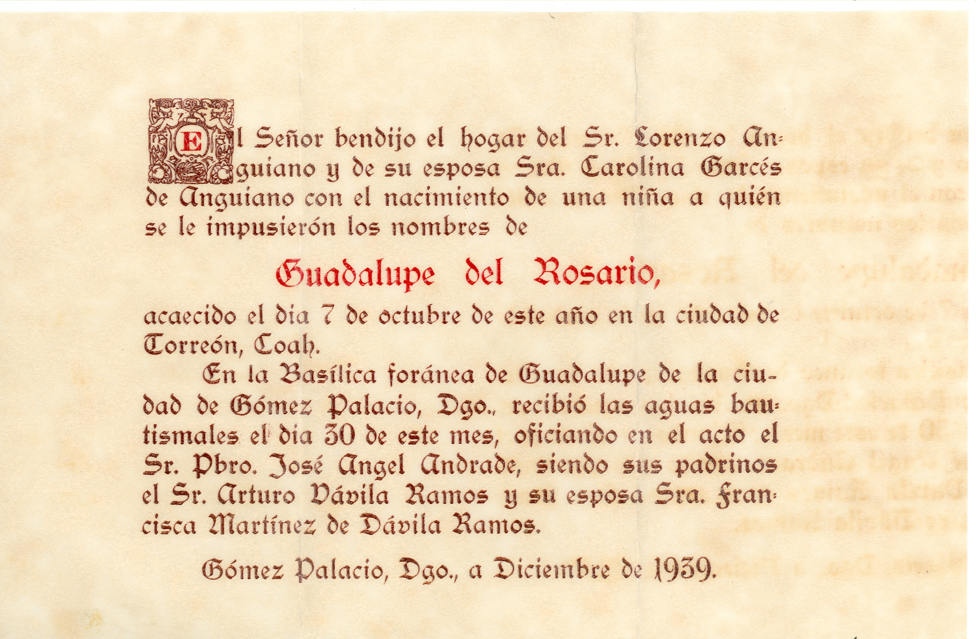 Documento histórico