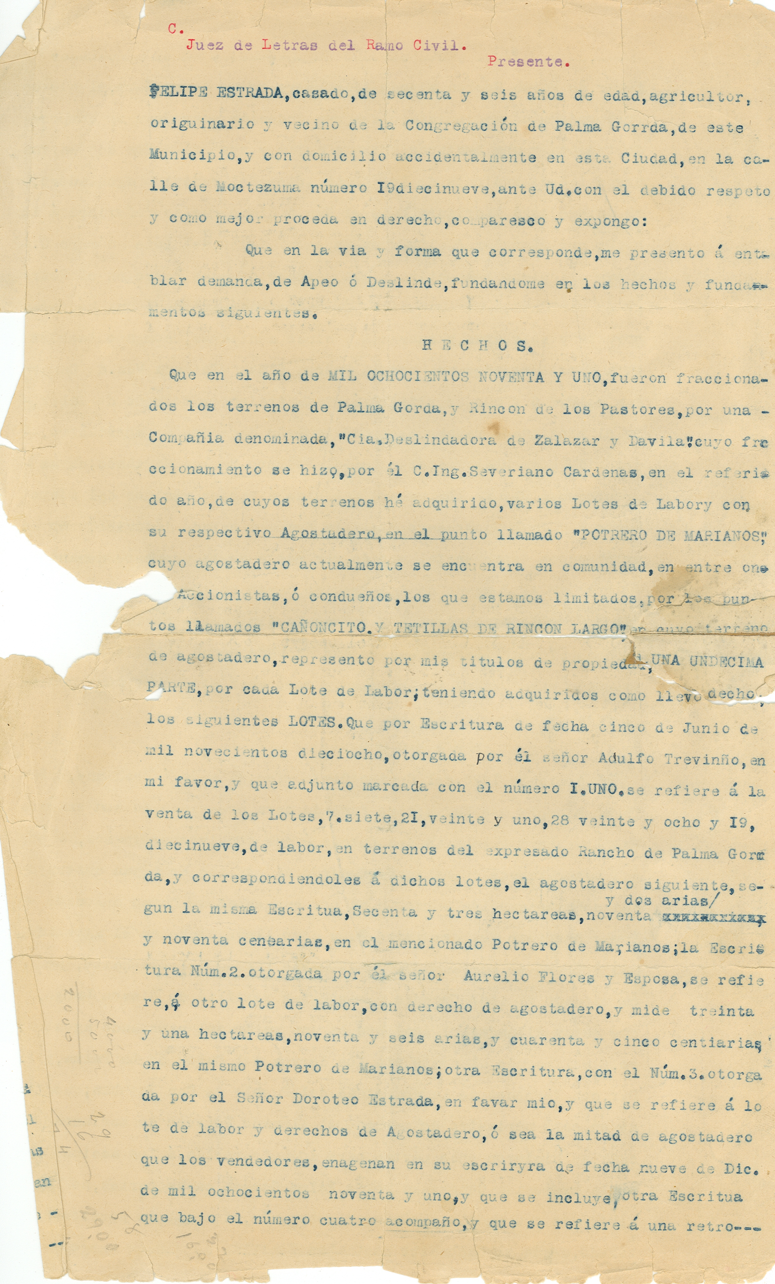 Documento histórico