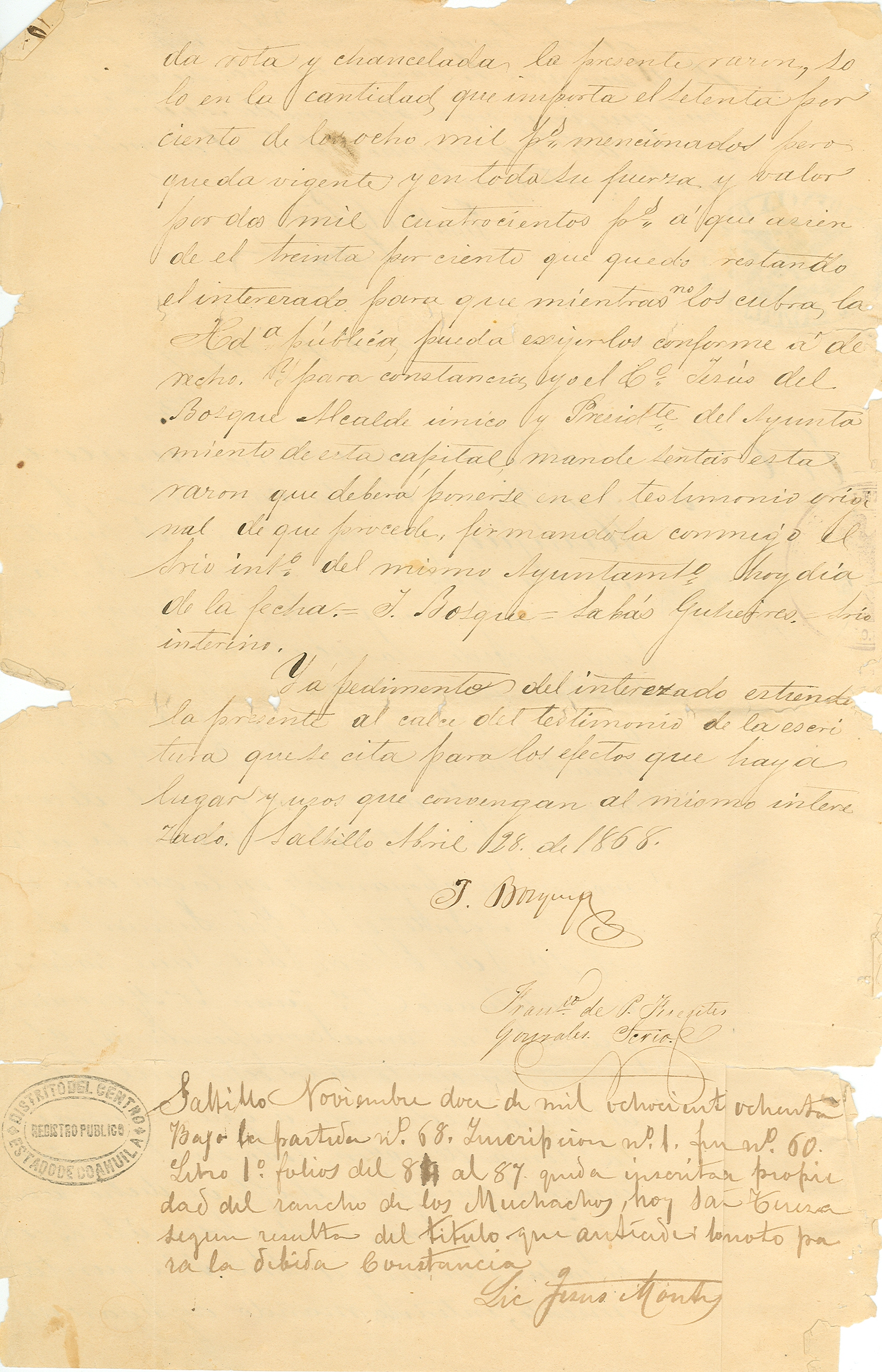 Documento histórico