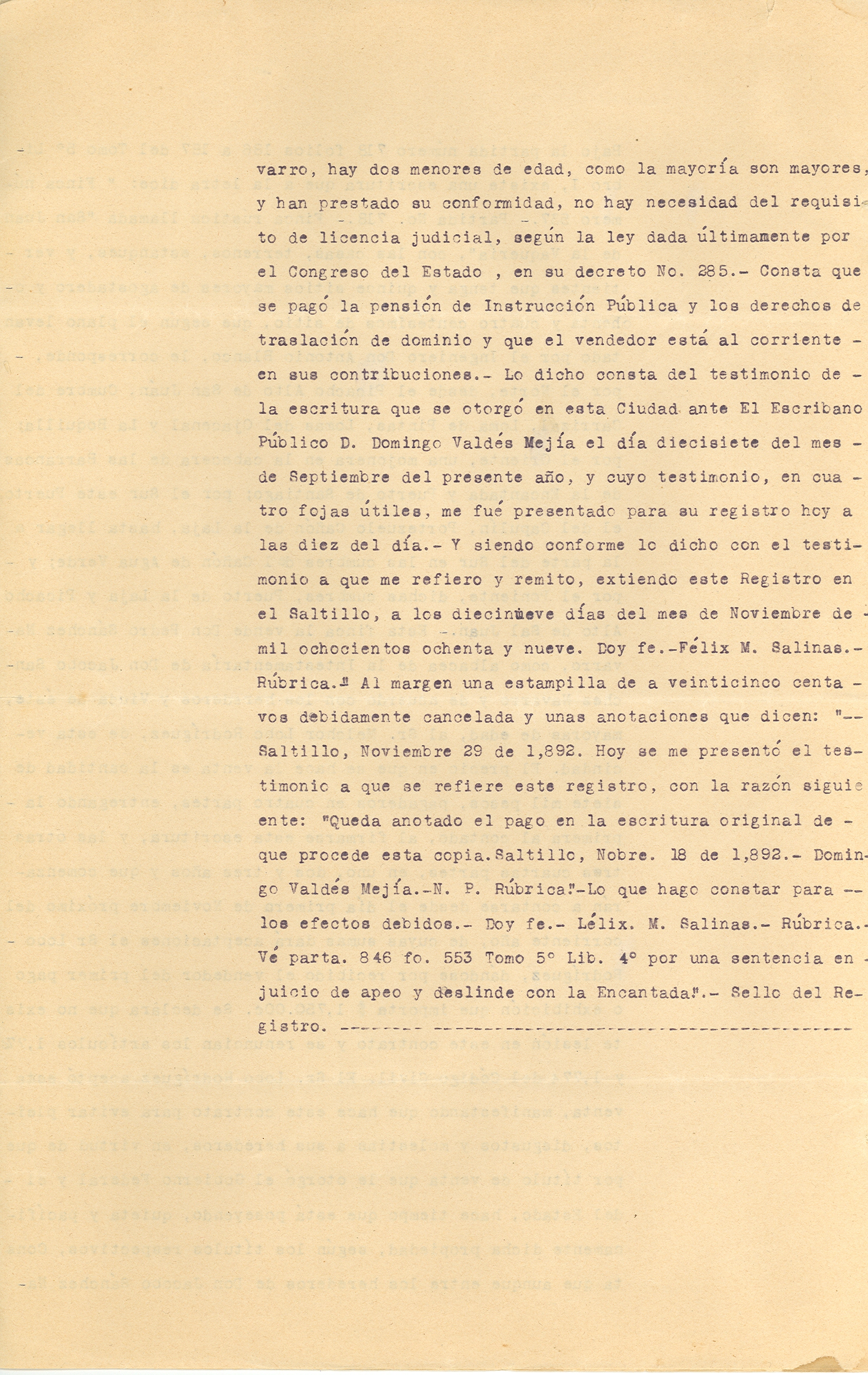 Documento histórico