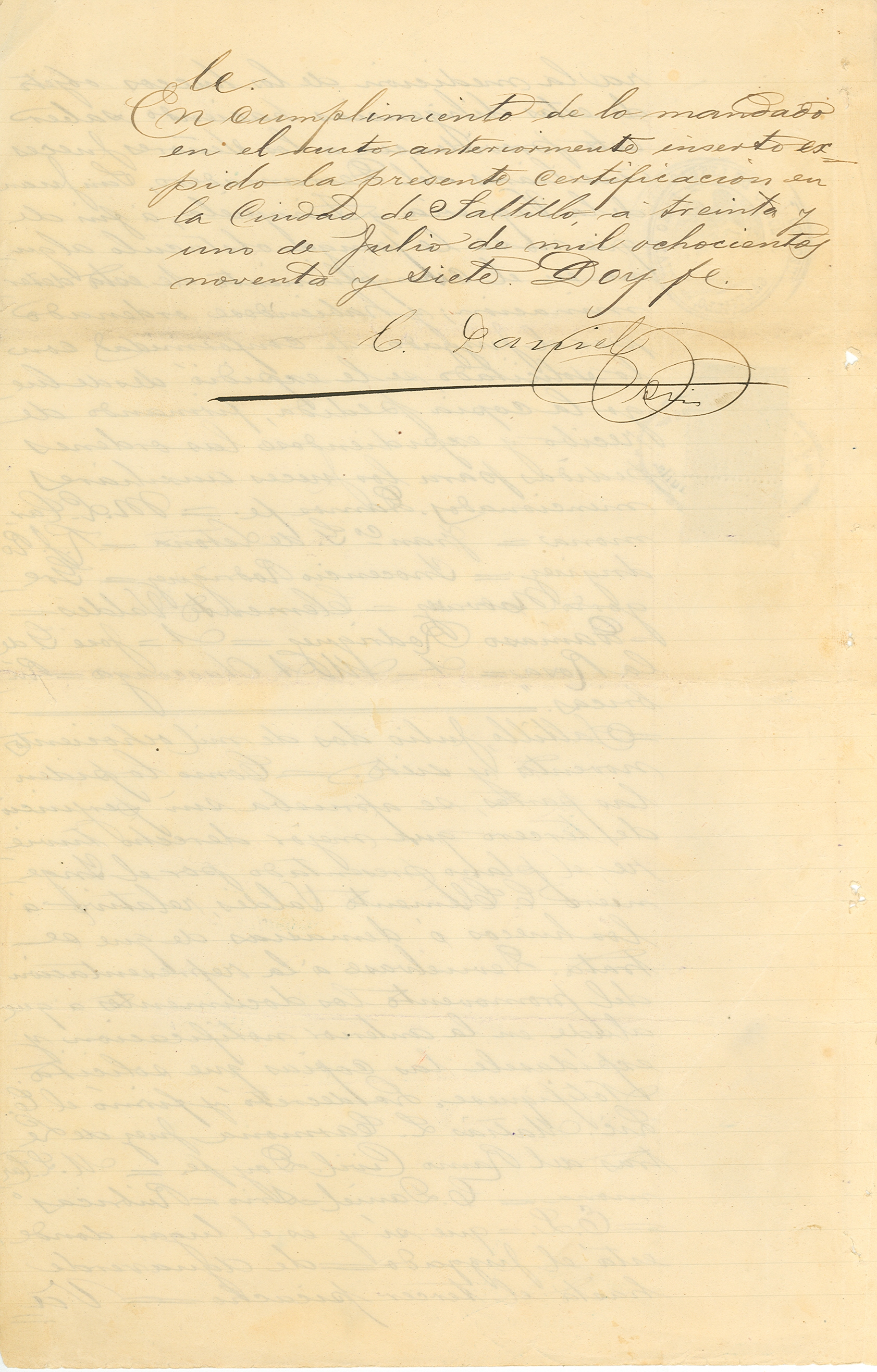 Documento histórico