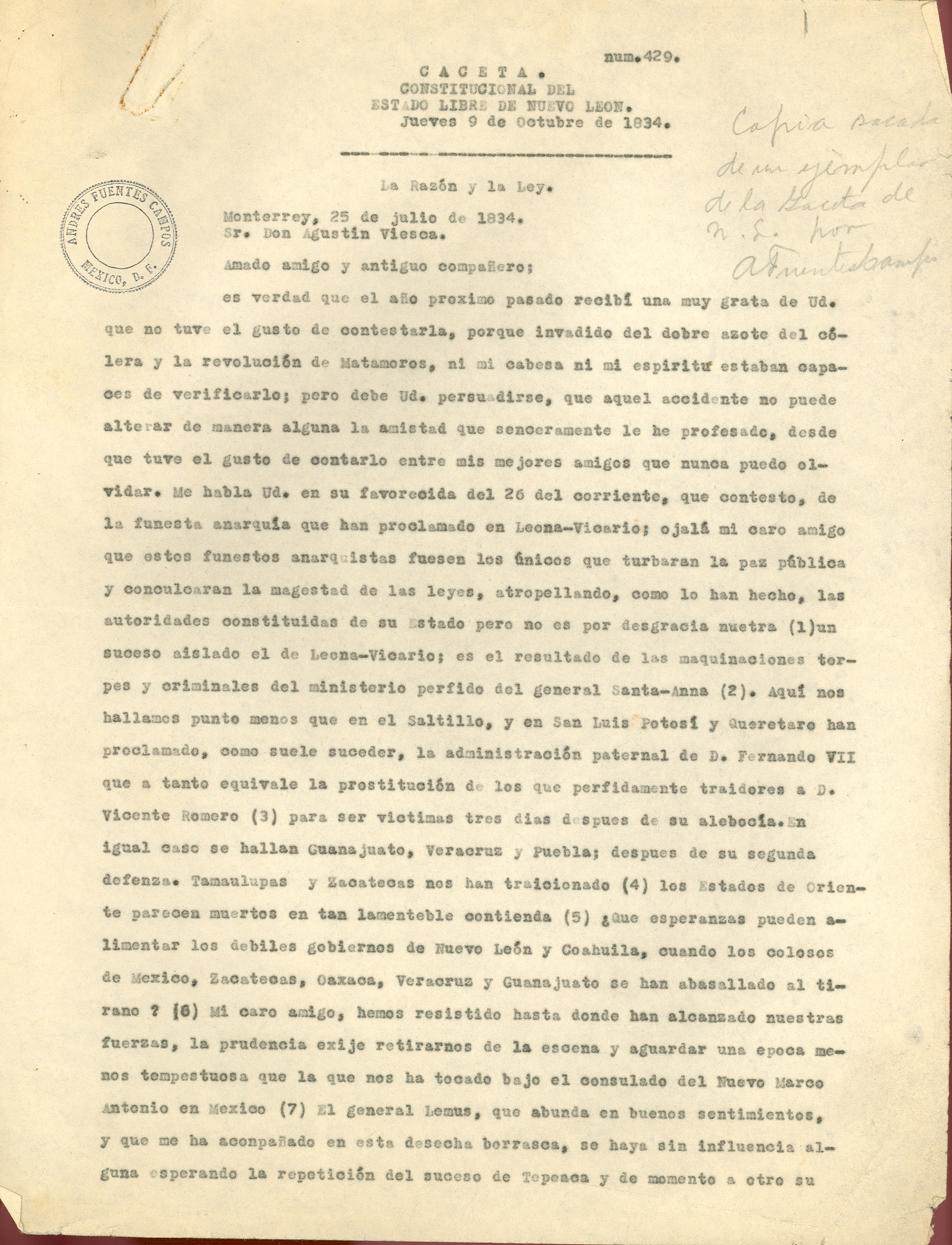 Documento histórico