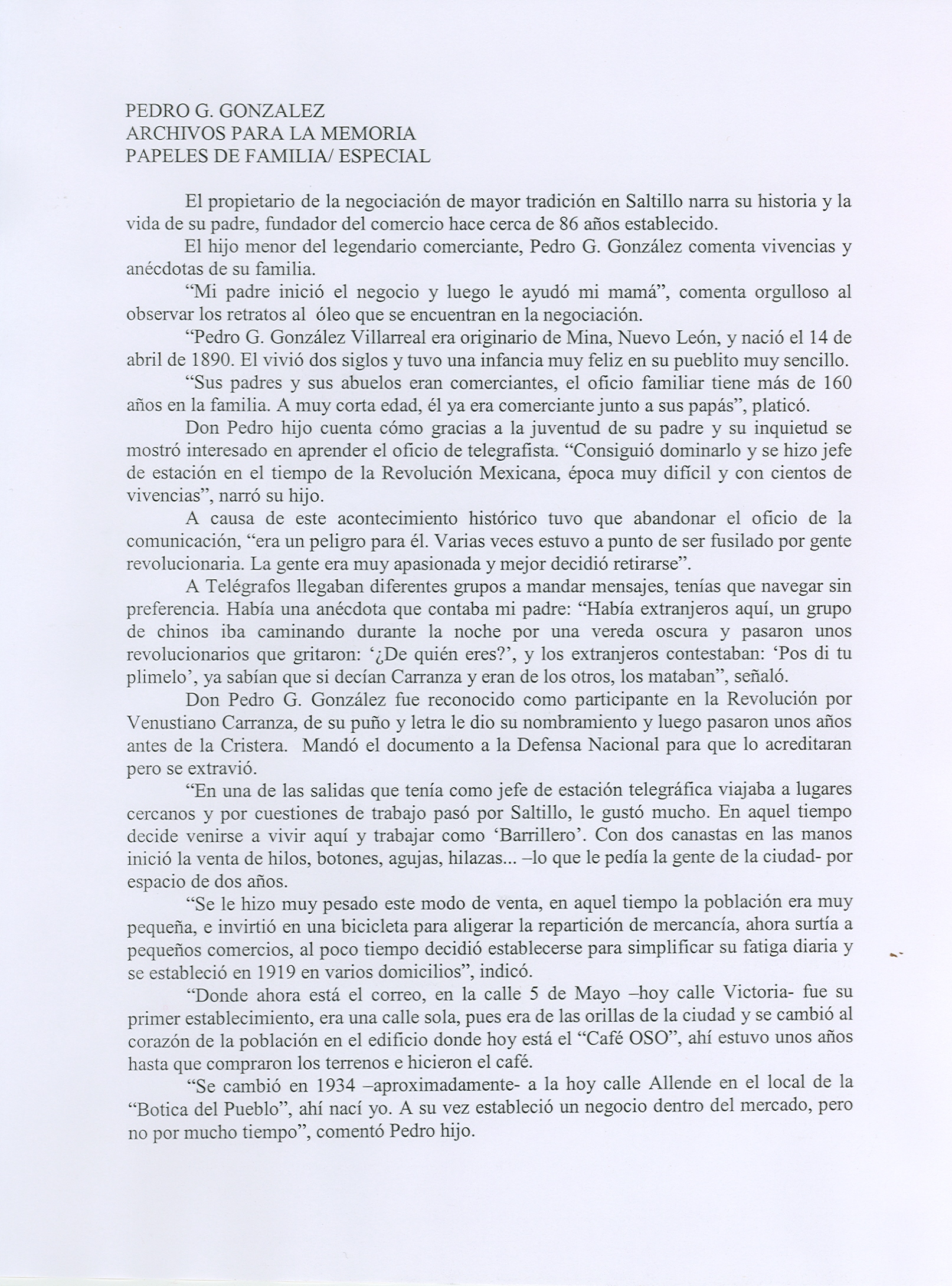 Documento histórico