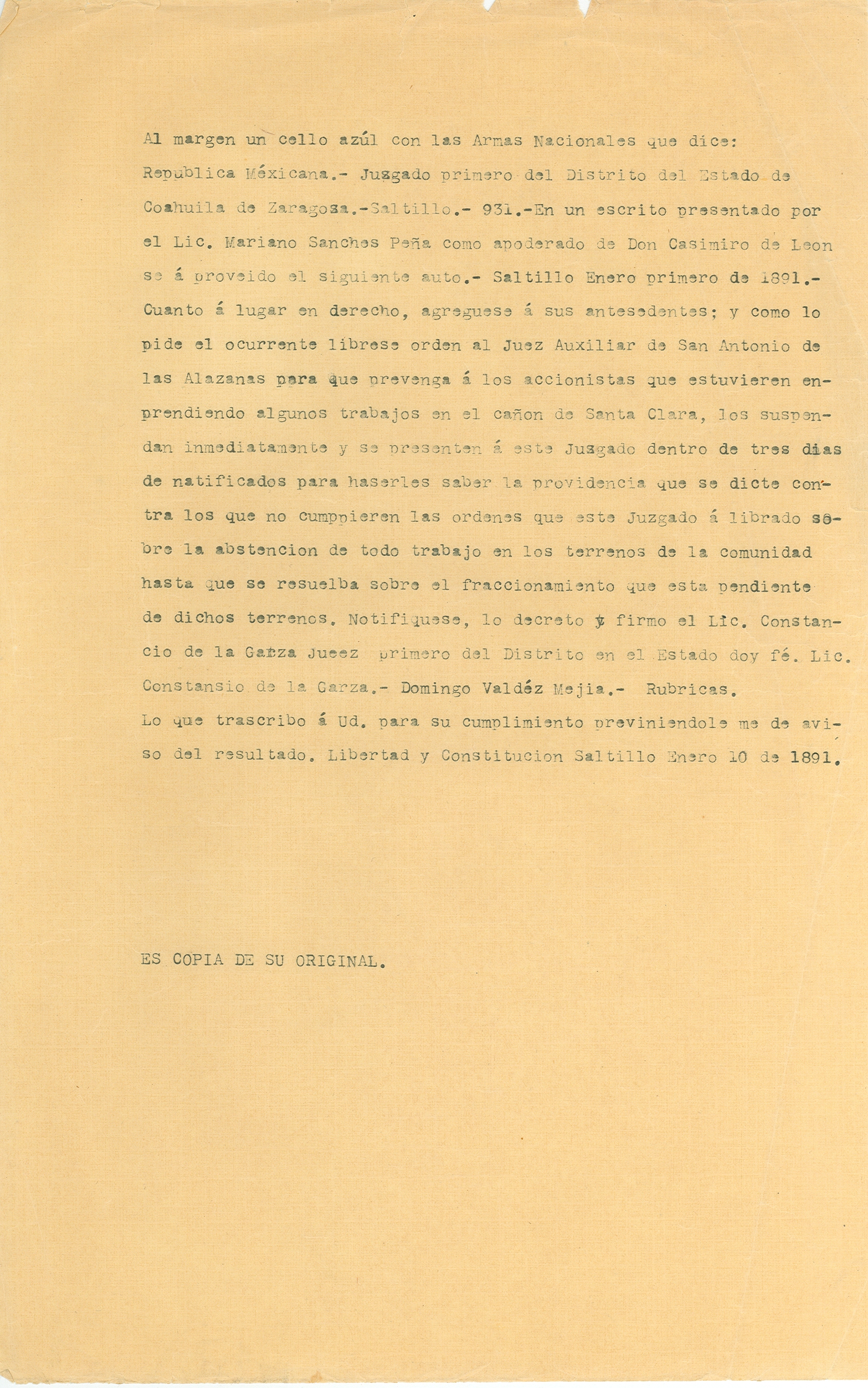 Documento histórico