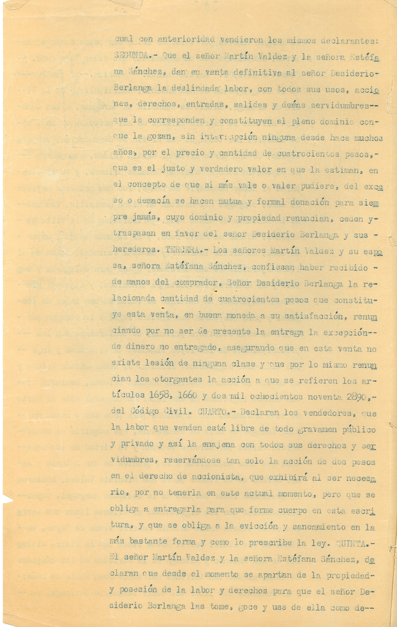 Documento histórico