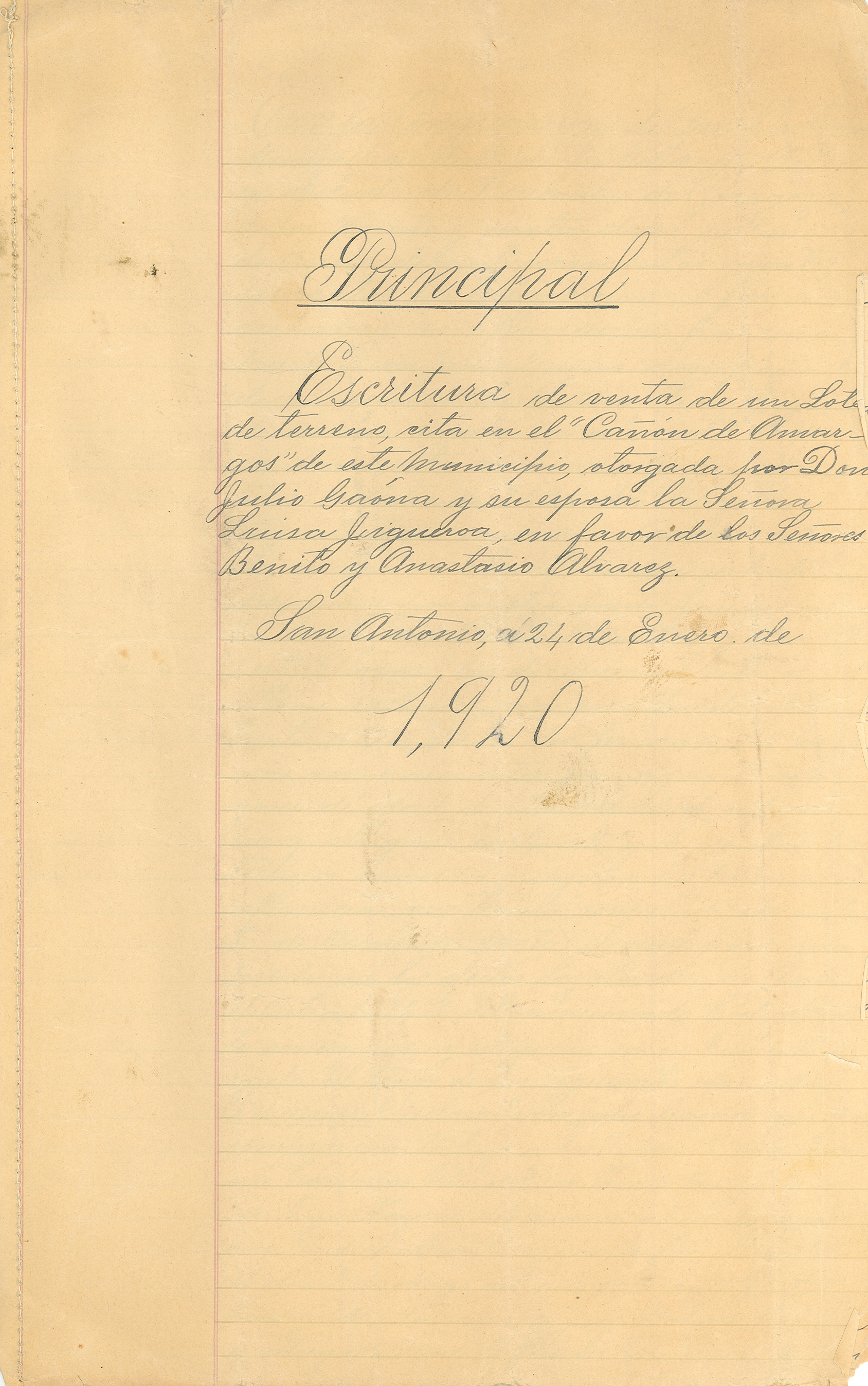 Documento histórico