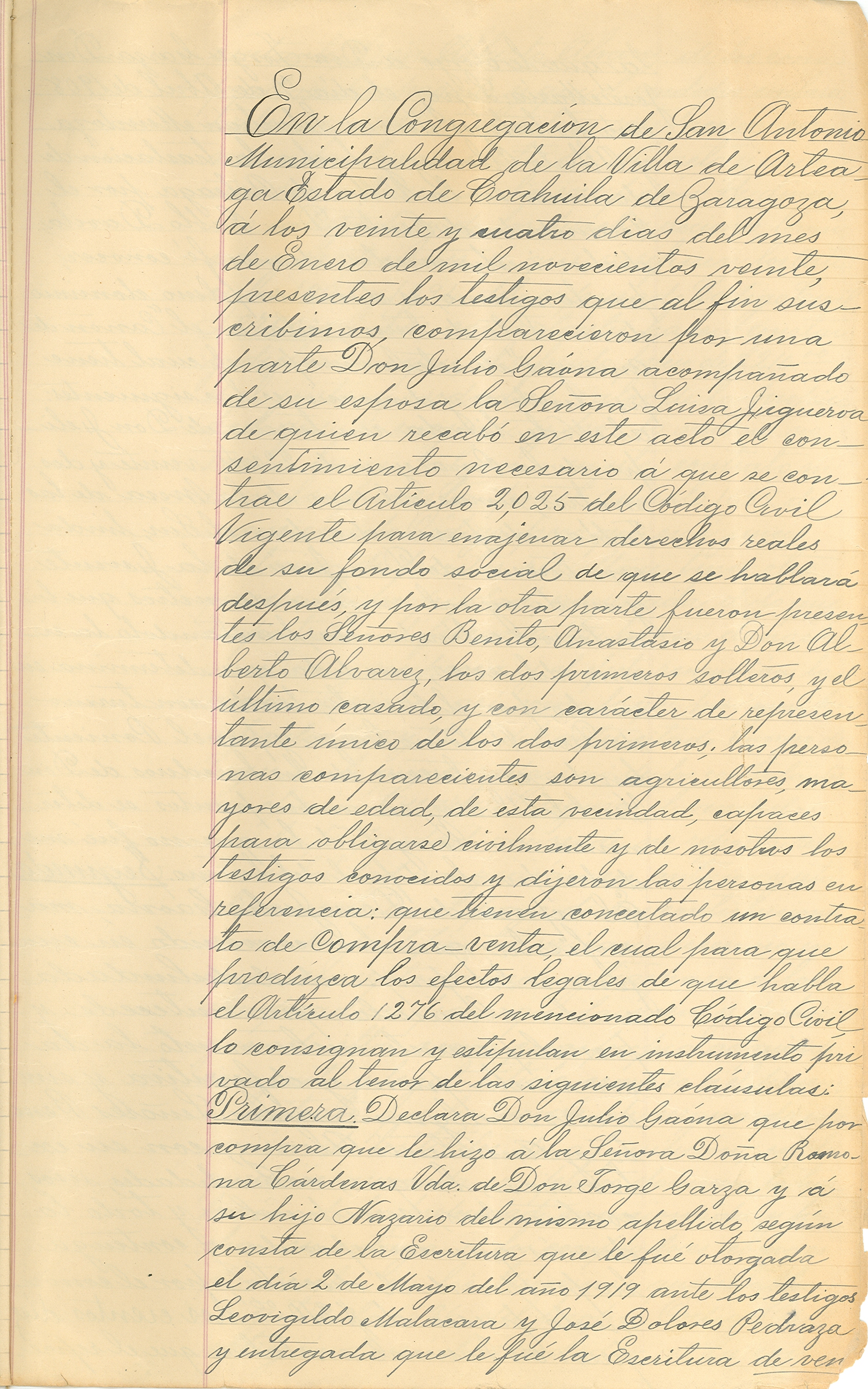 Documento histórico