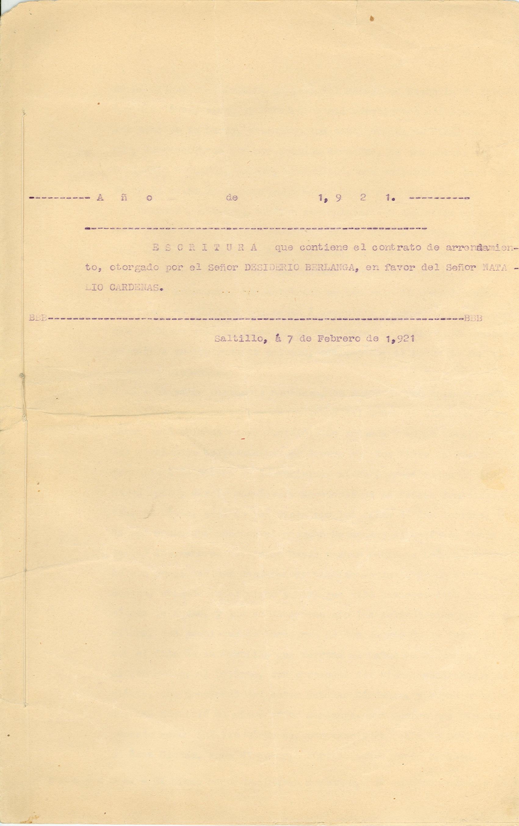 Documento histórico