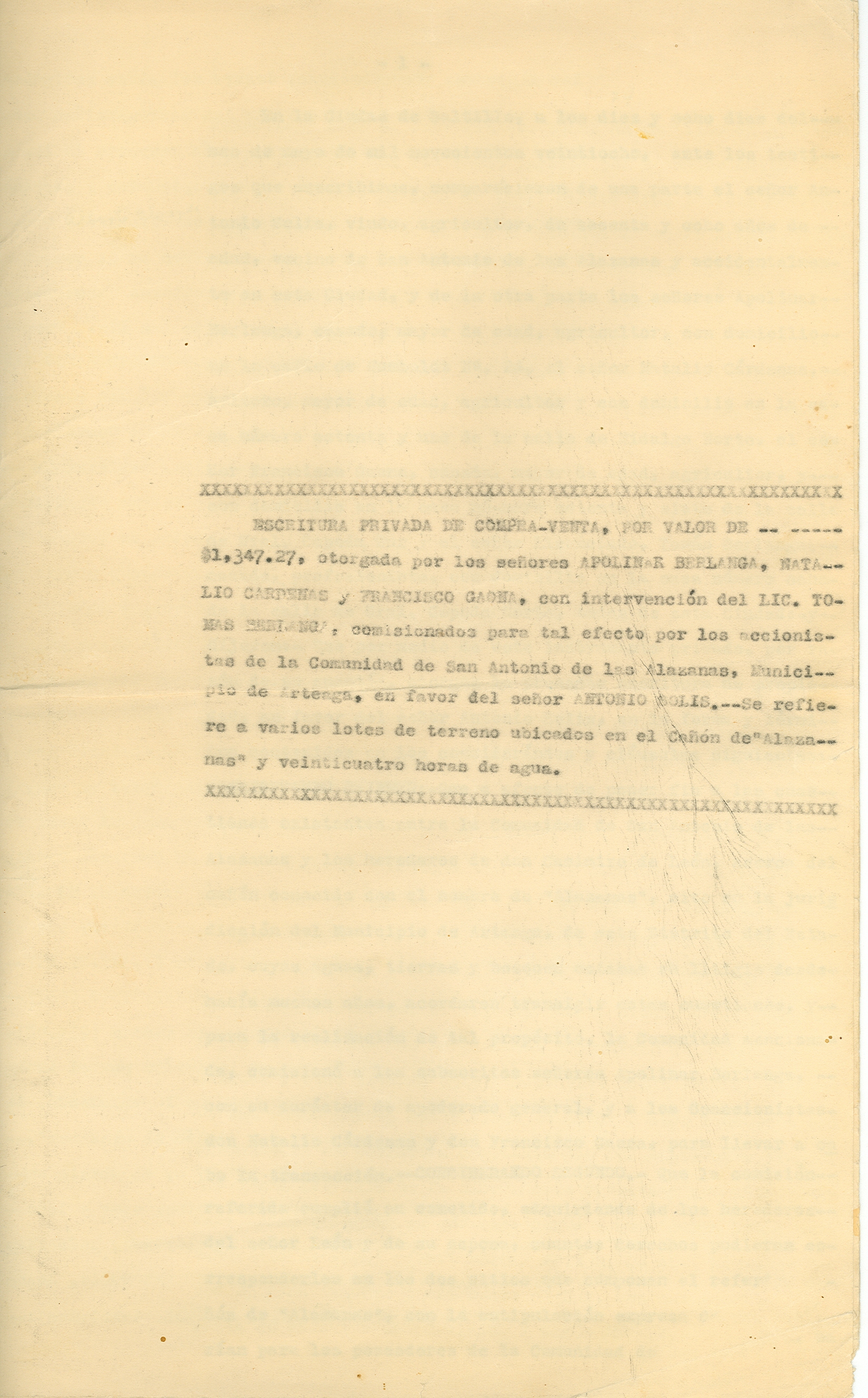 Documento histórico