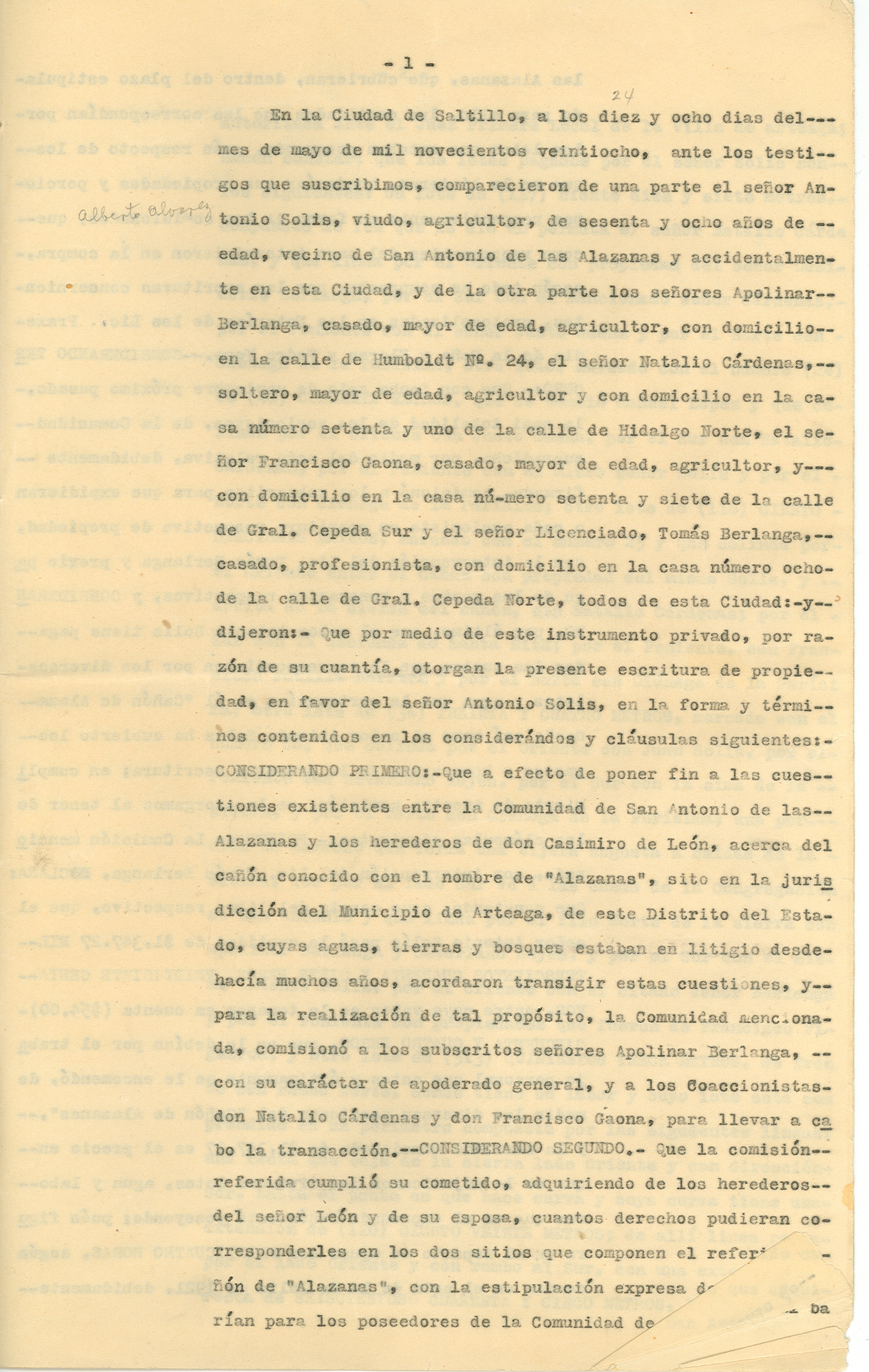 Documento histórico