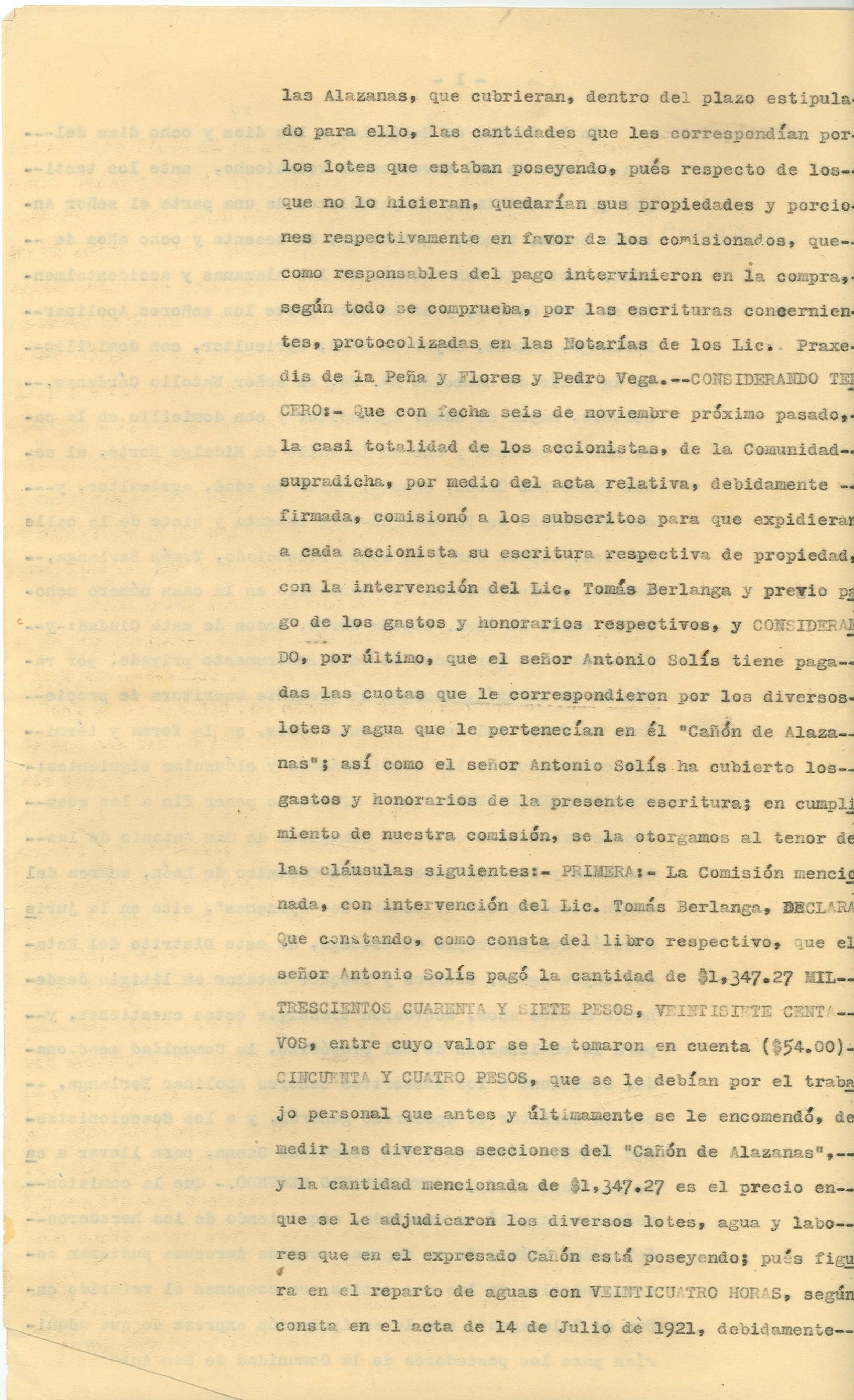 Documento histórico
