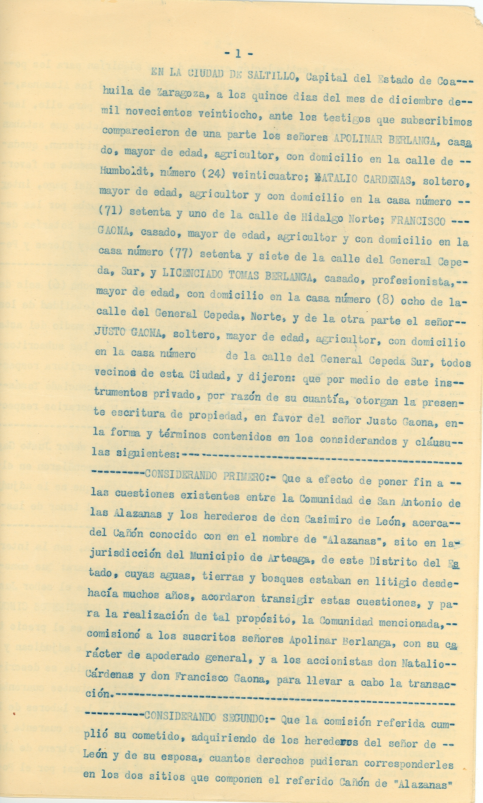 Documento histórico