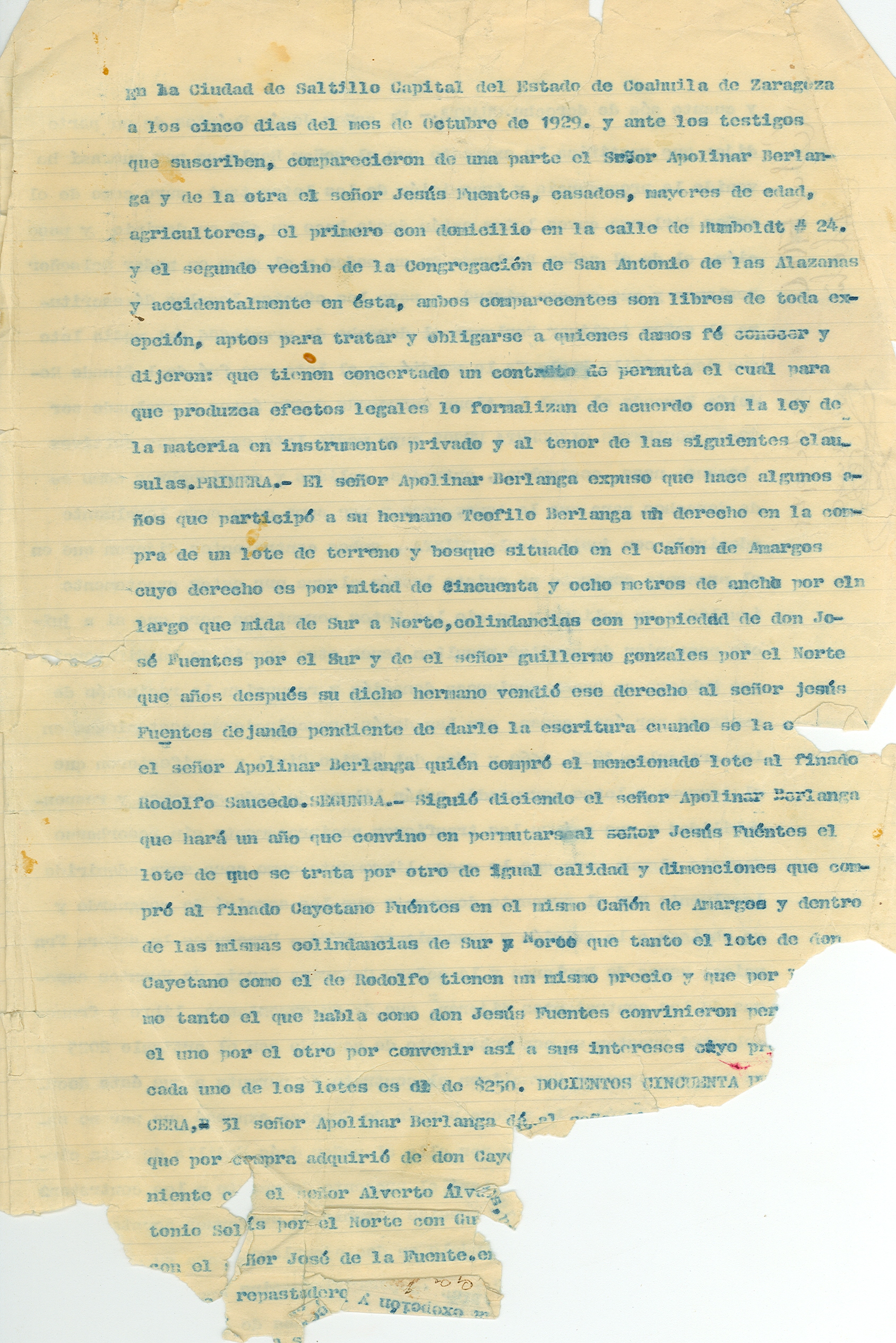 Documento histórico