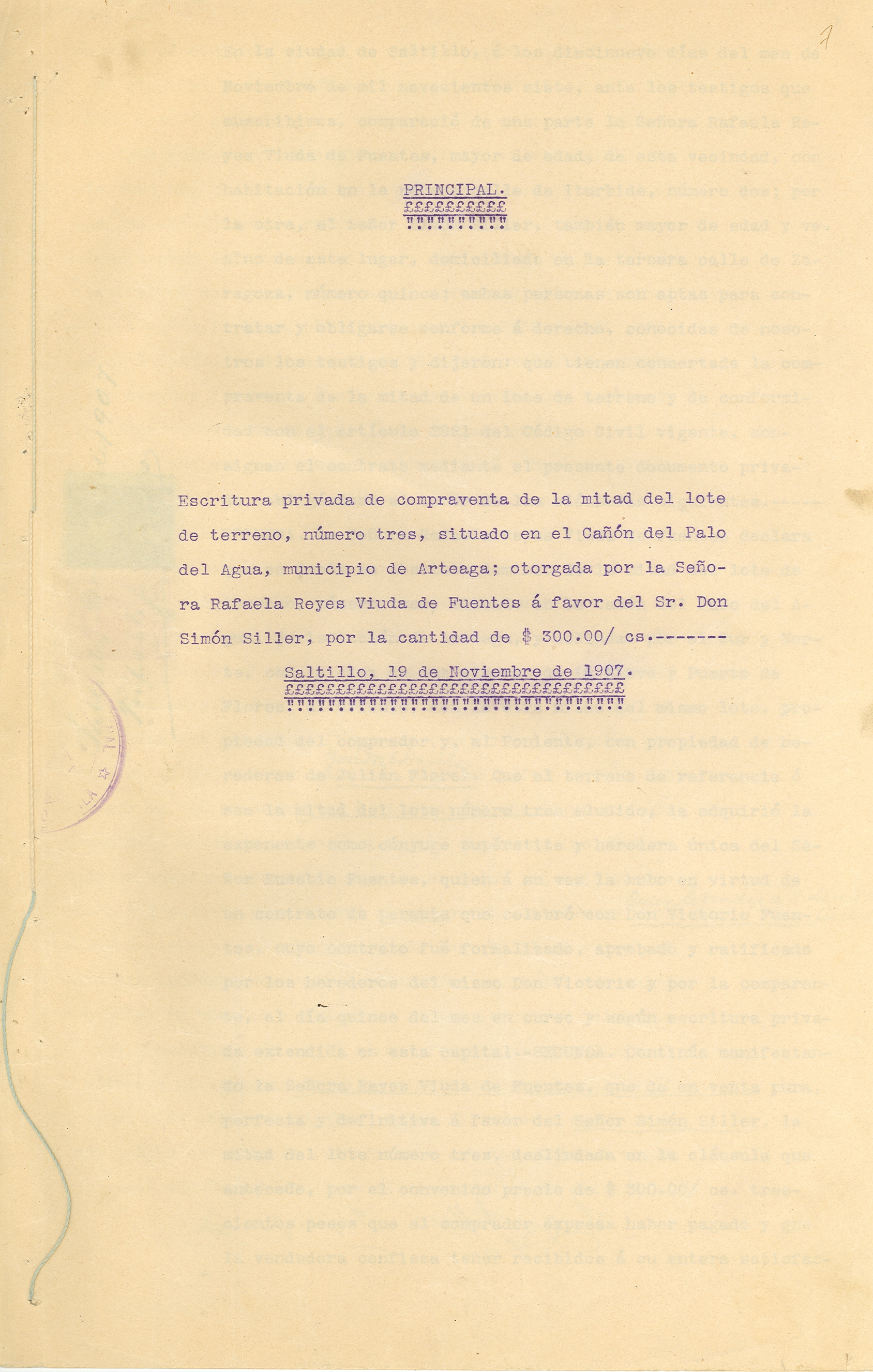 Documento histórico