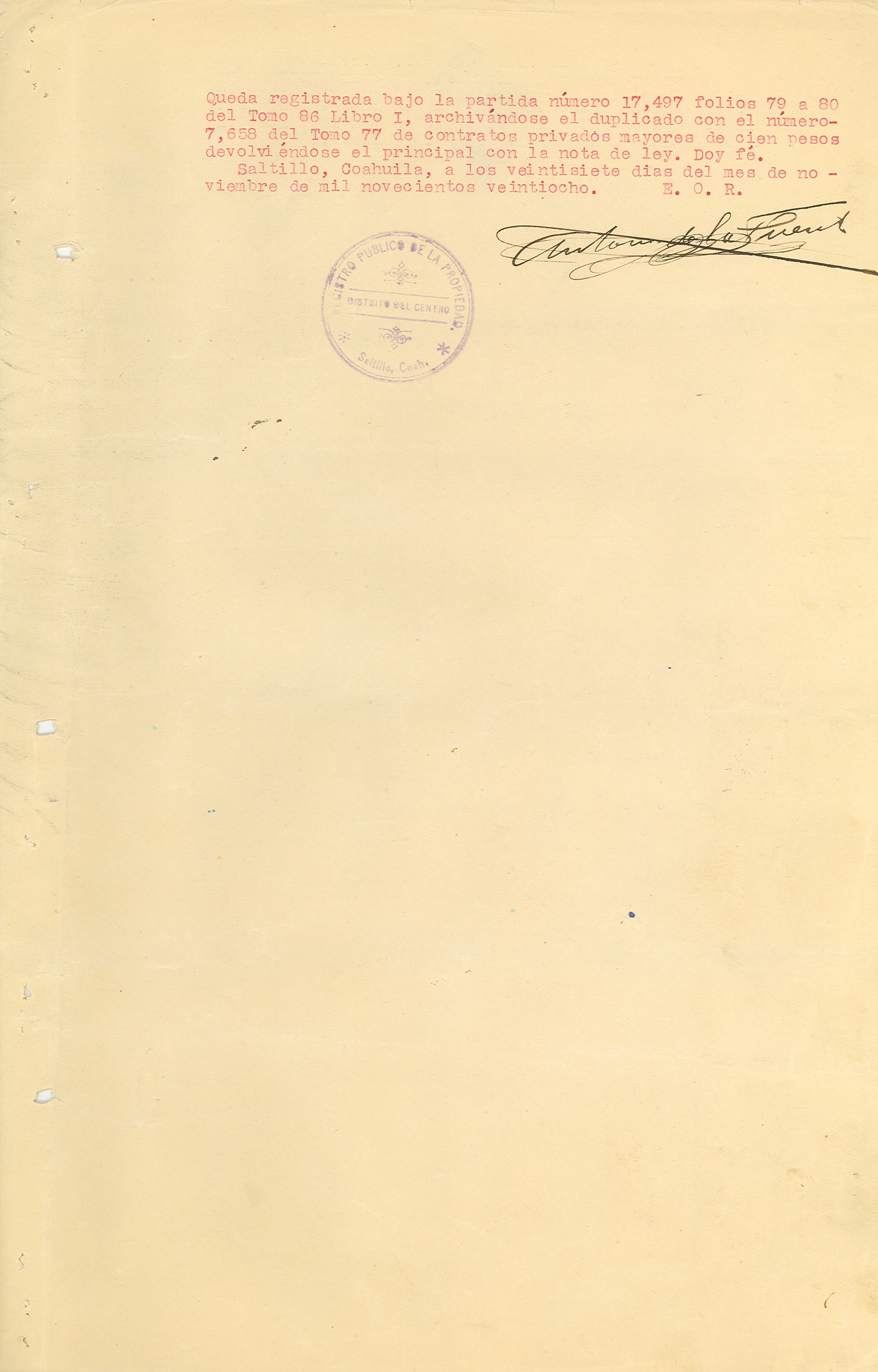 Documento histórico