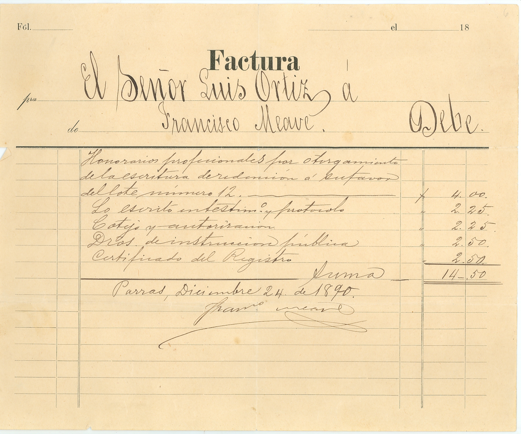 Documento histórico