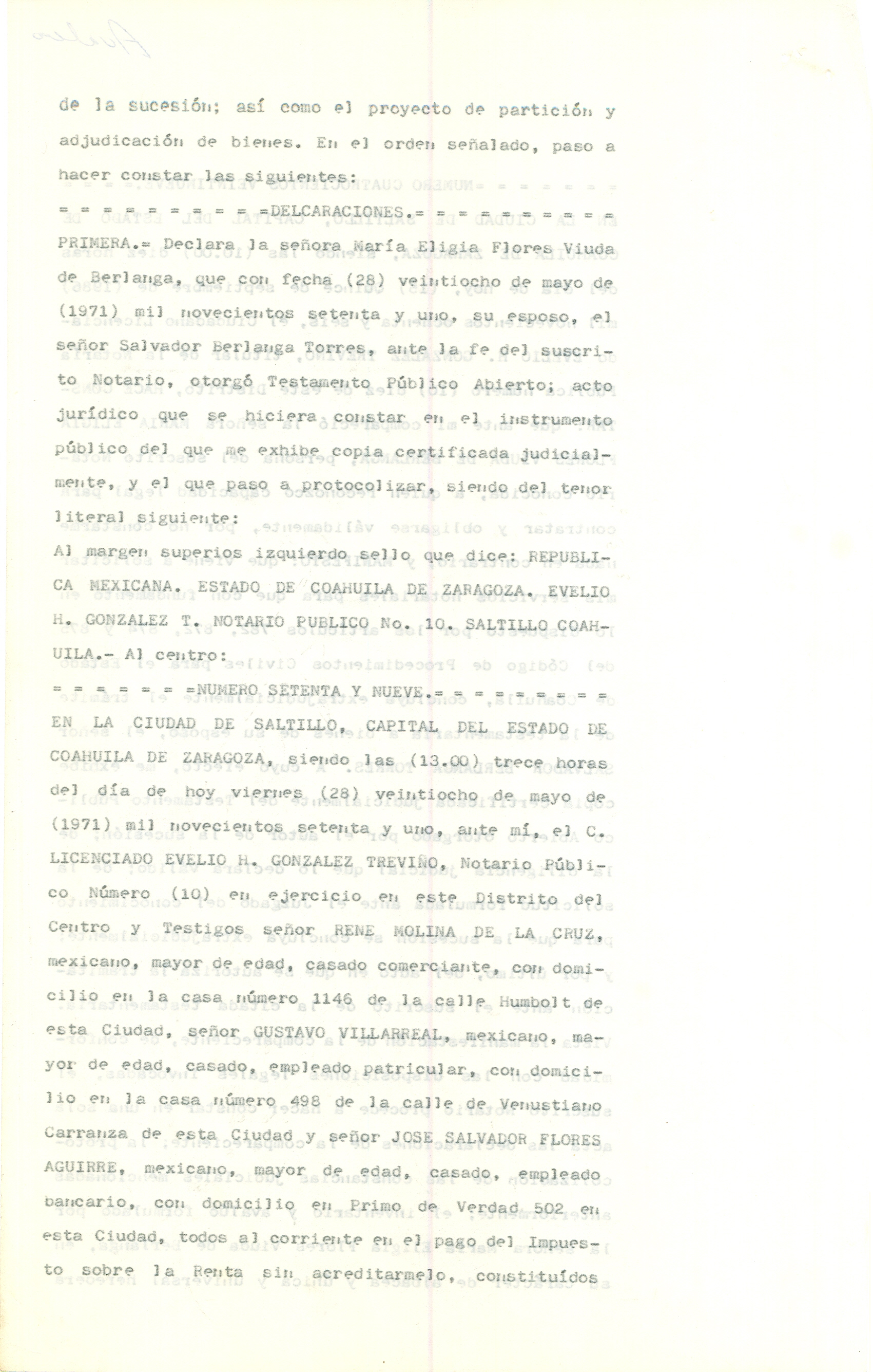 Documento histórico