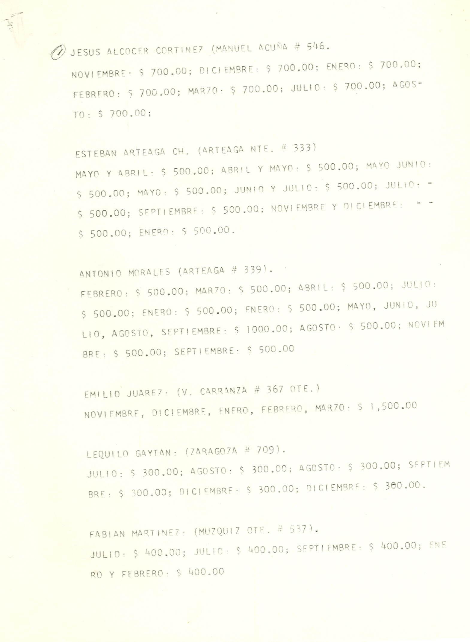 Documento histórico