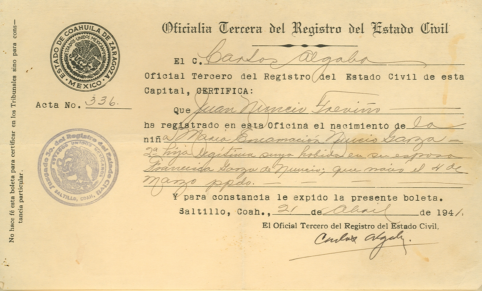 Documento histórico
