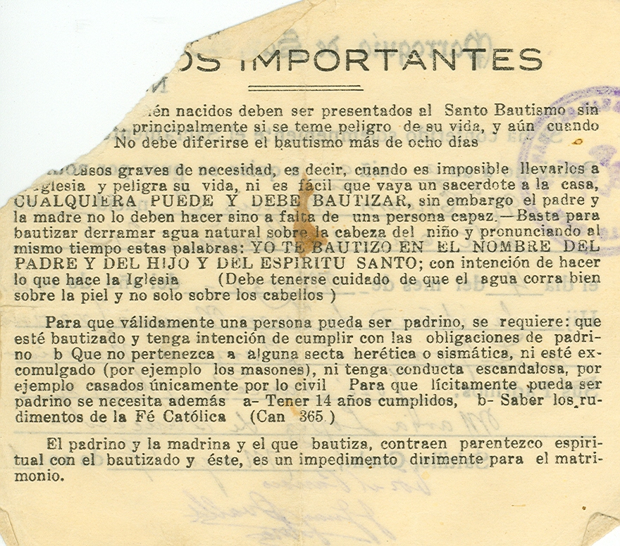 Documento histórico