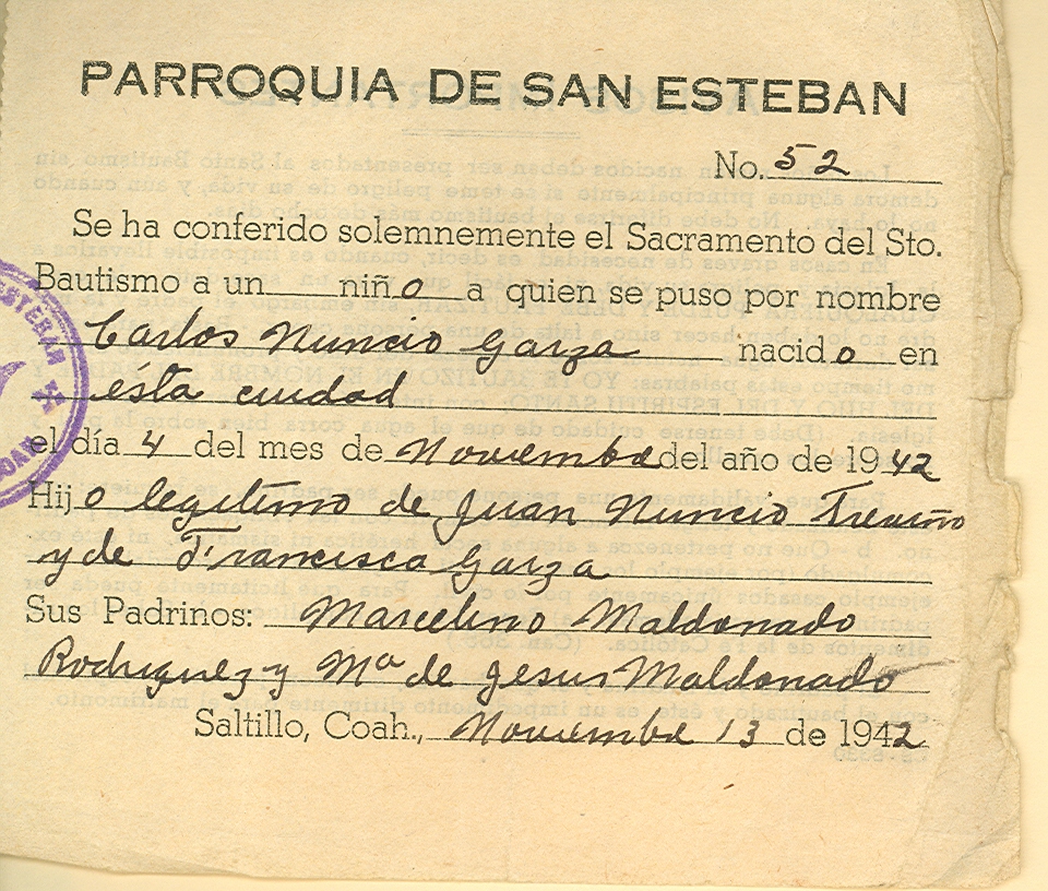 Documento histórico