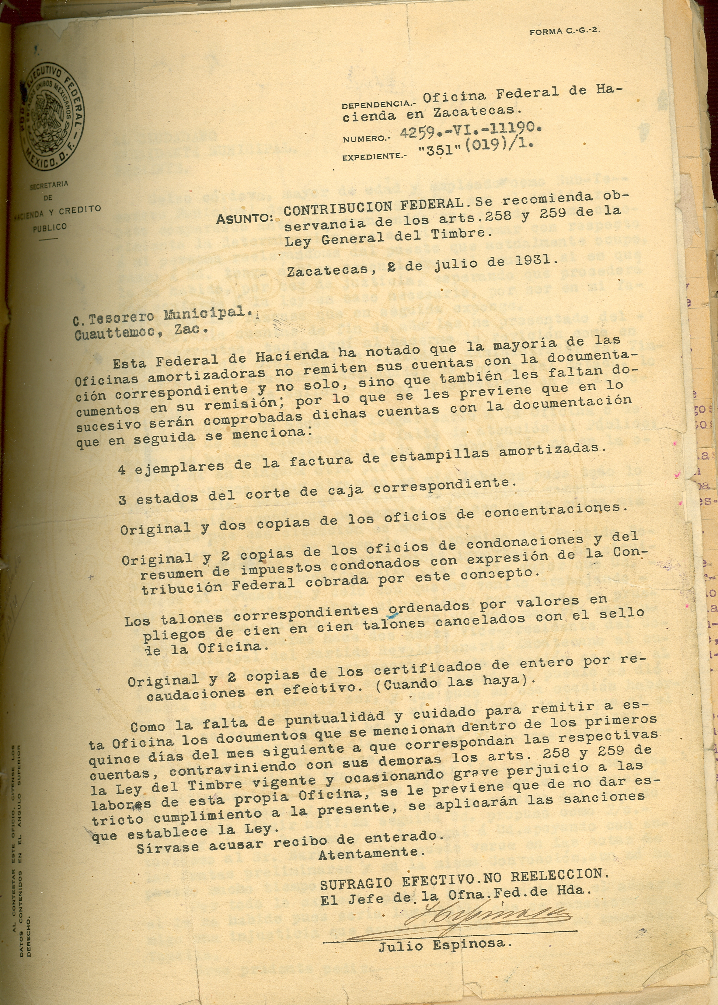 Documento histórico