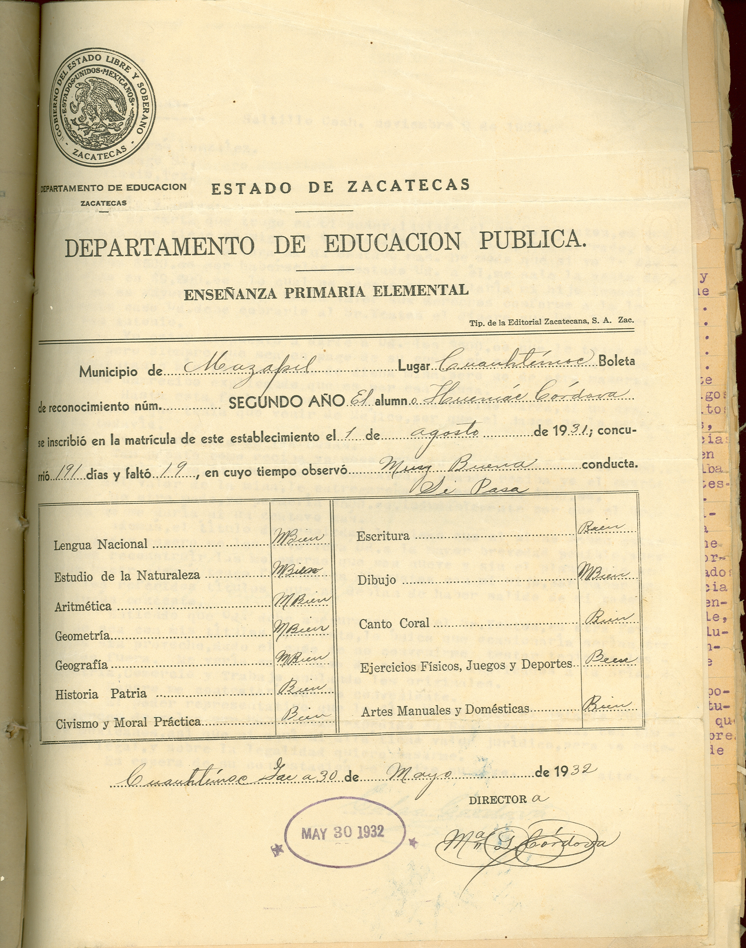 Documento histórico