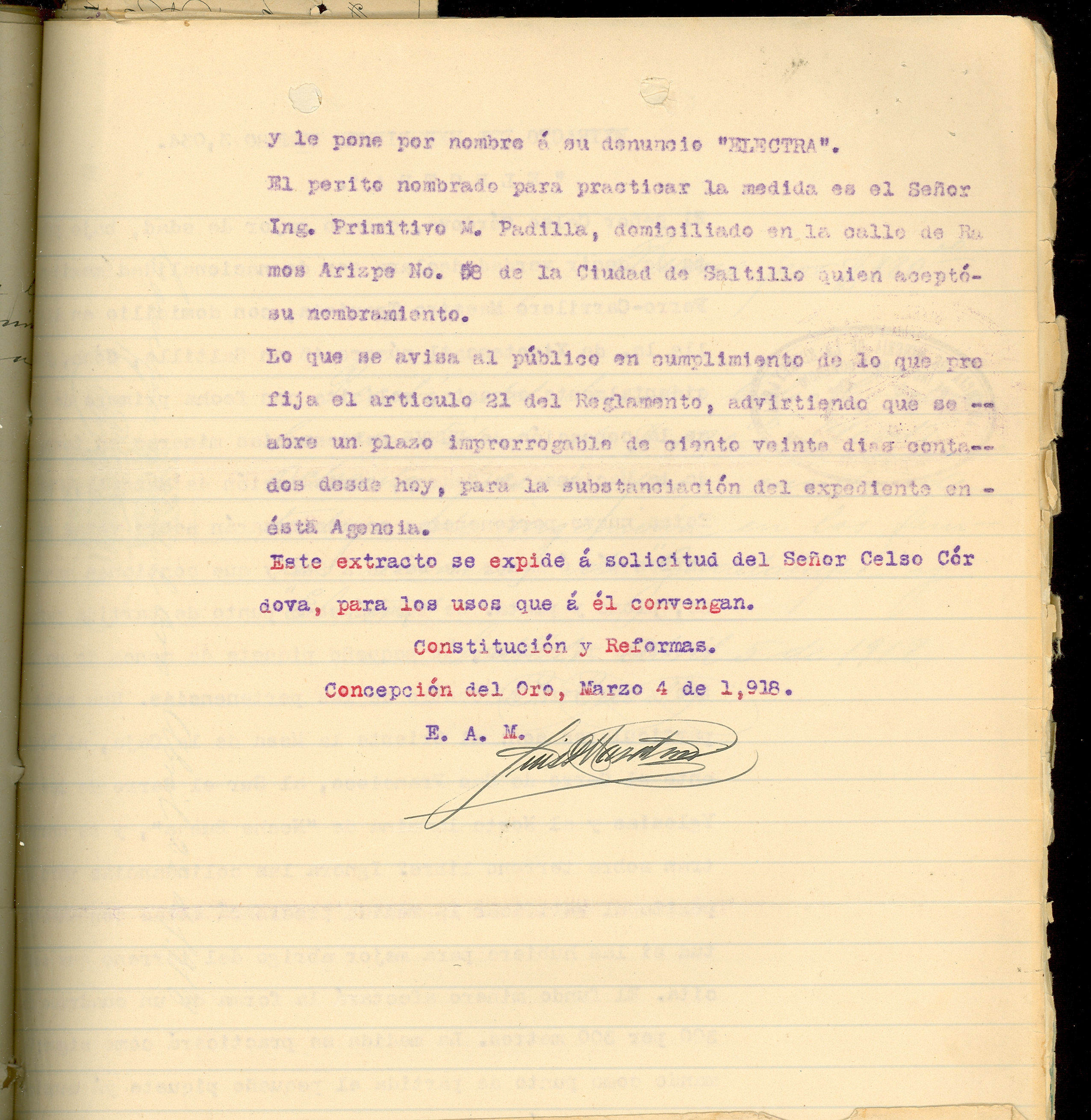 Documento histórico