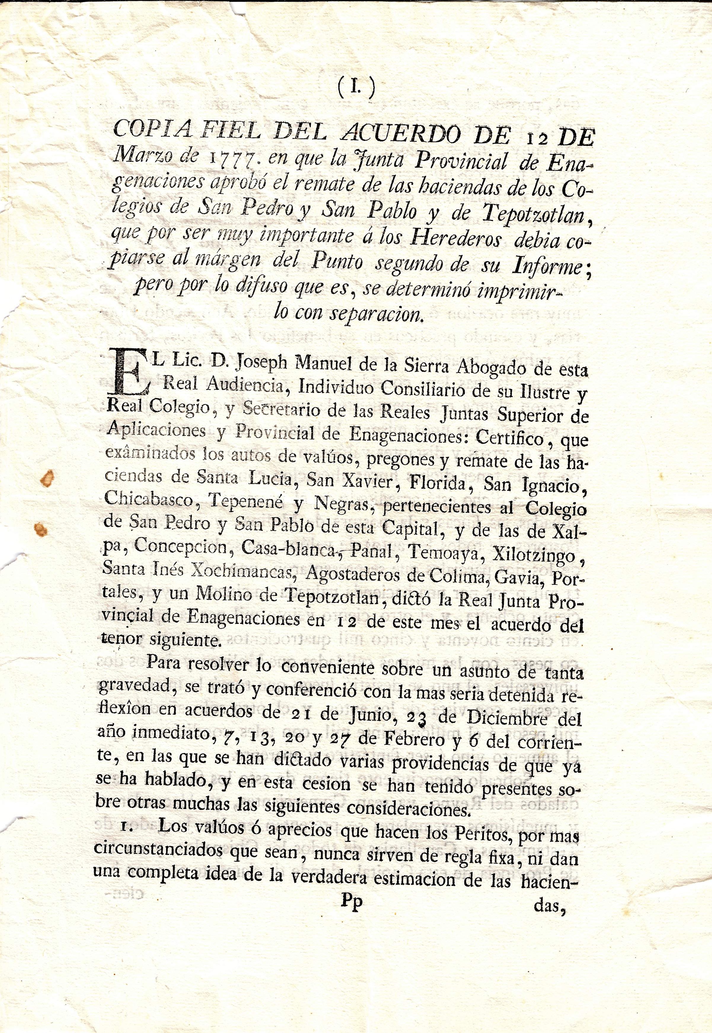 Documento histórico