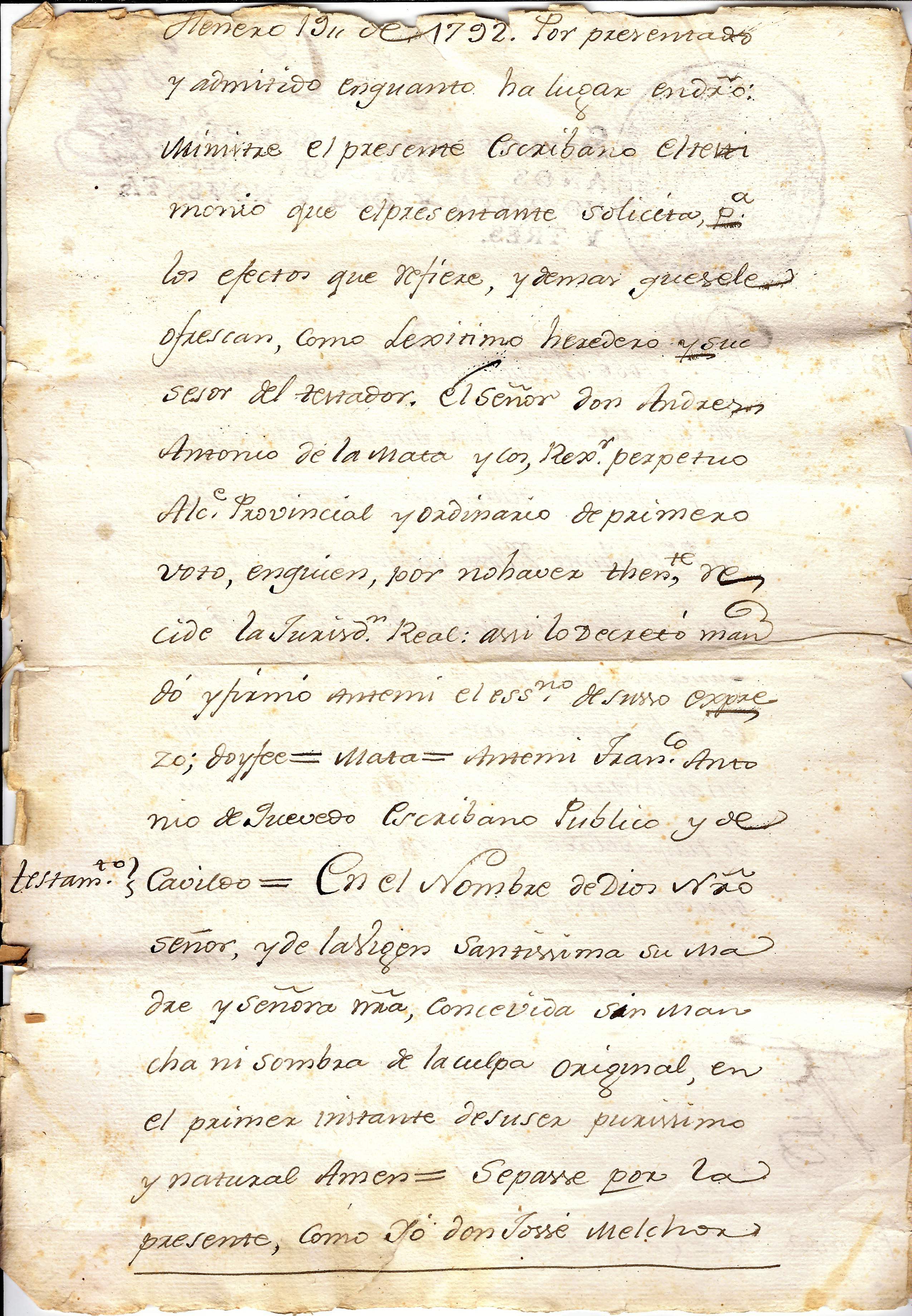 Documento histórico