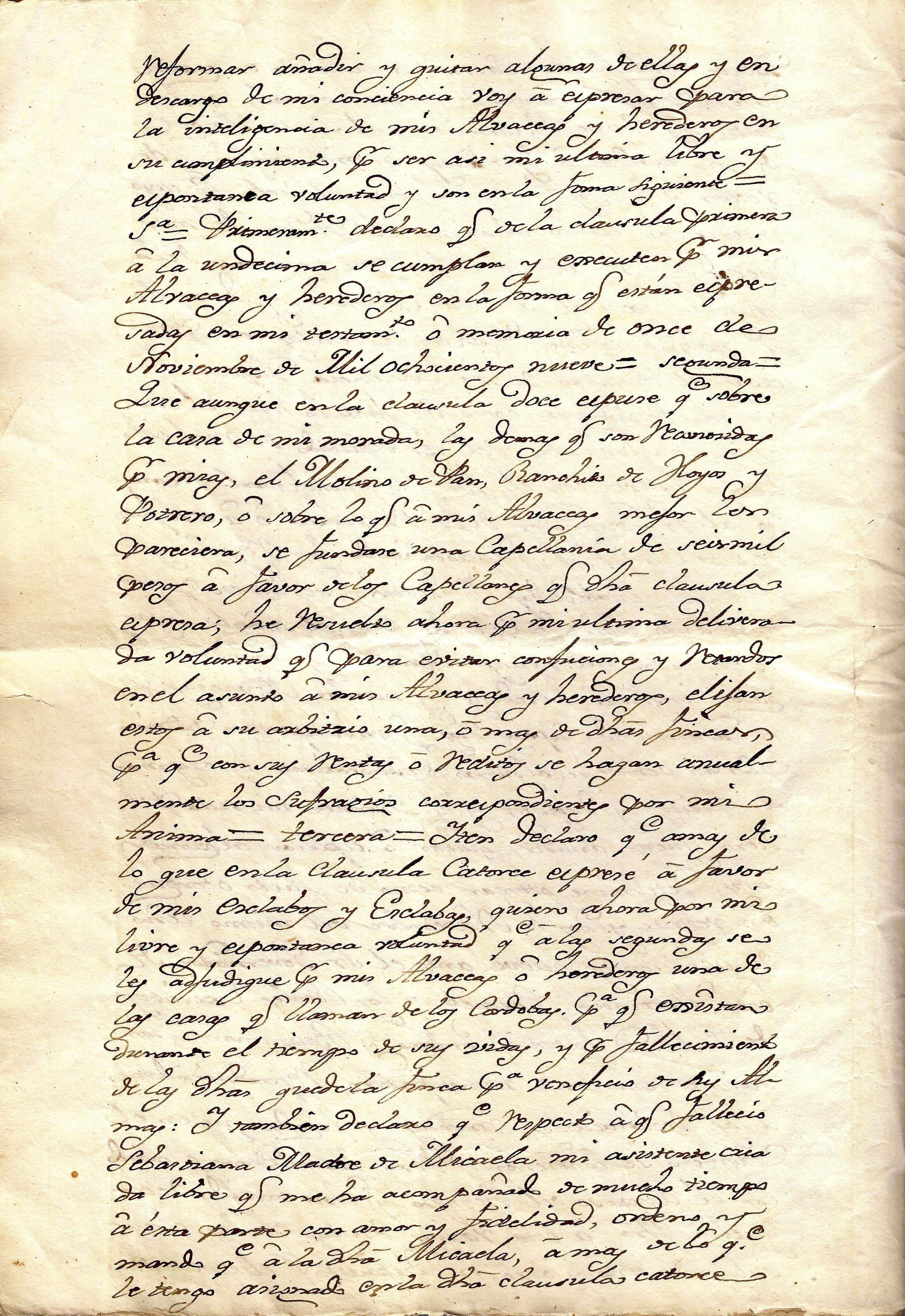 Documento histórico