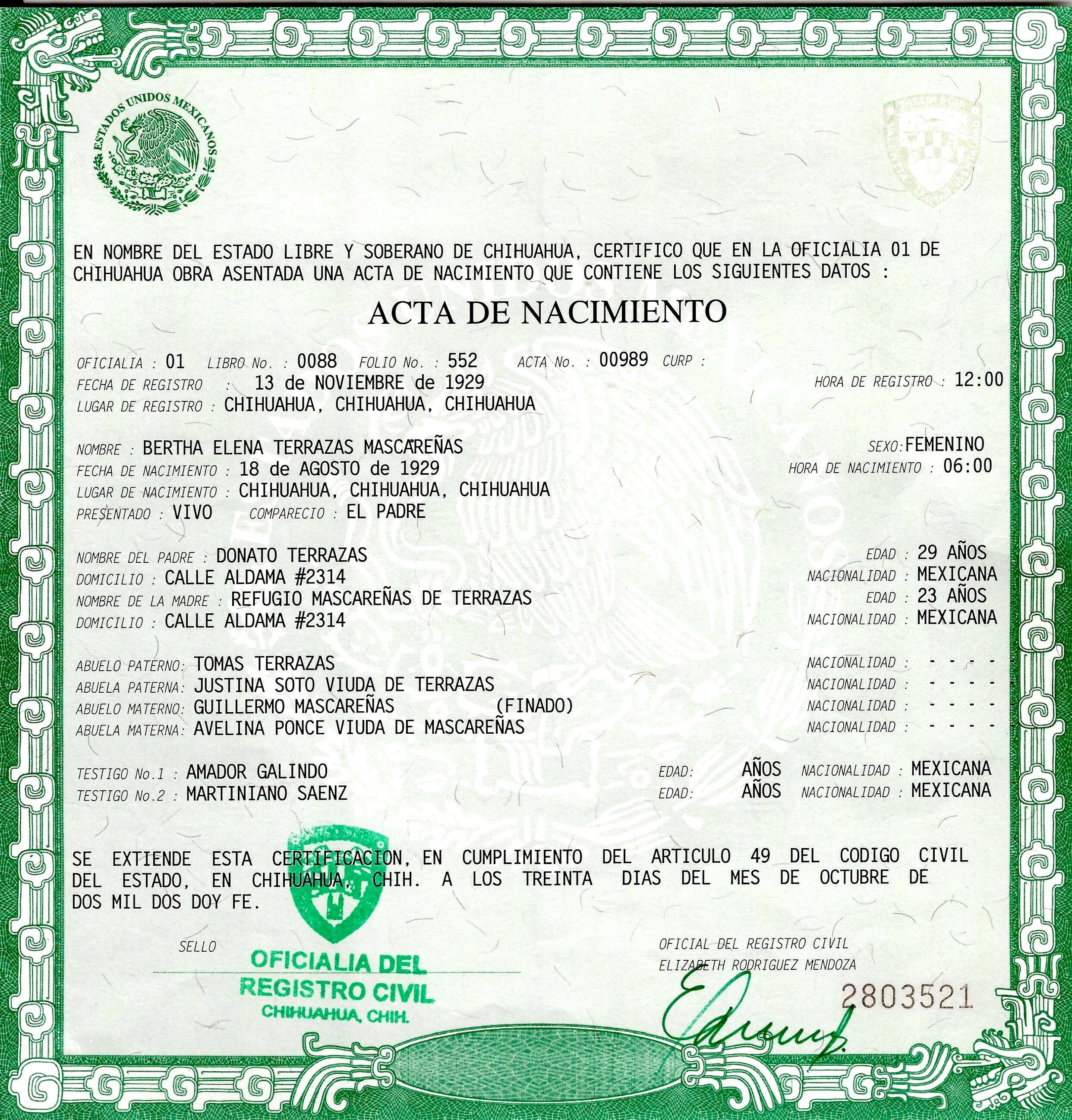 Documento histórico