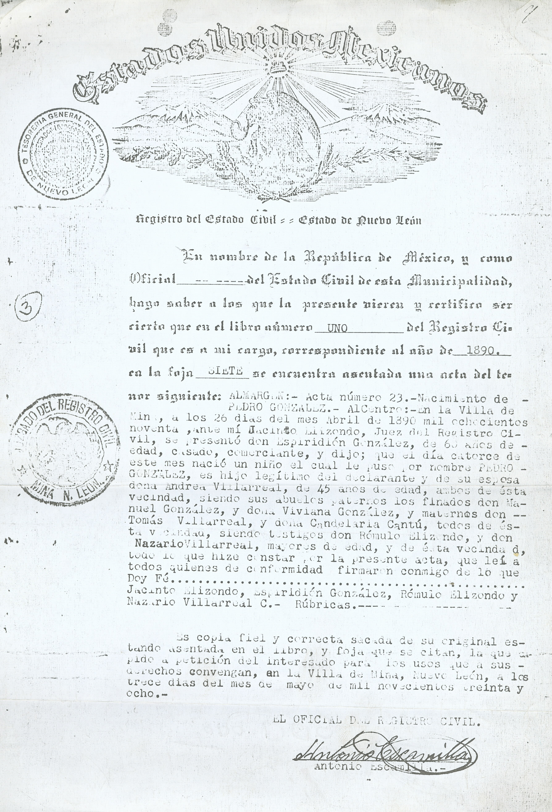 Documento histórico