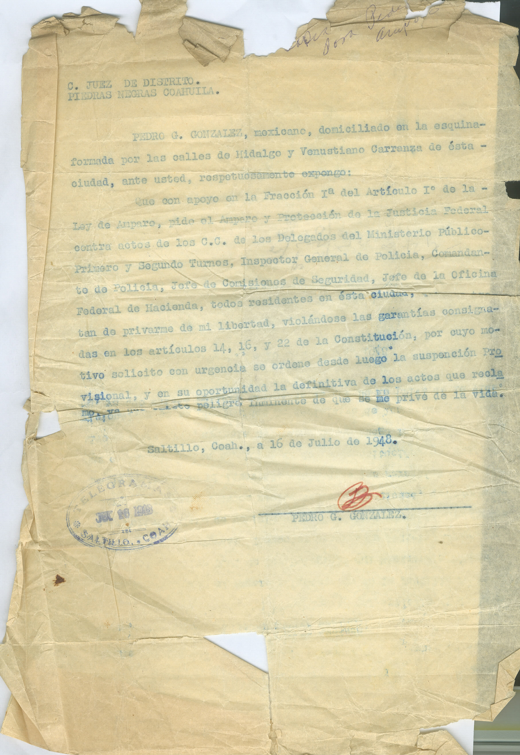 Documento histórico