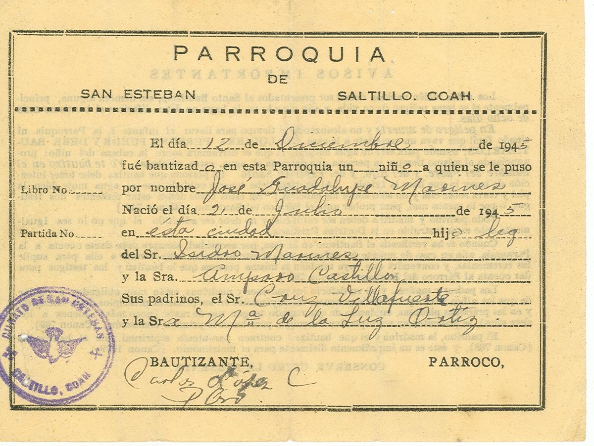 Documento histórico