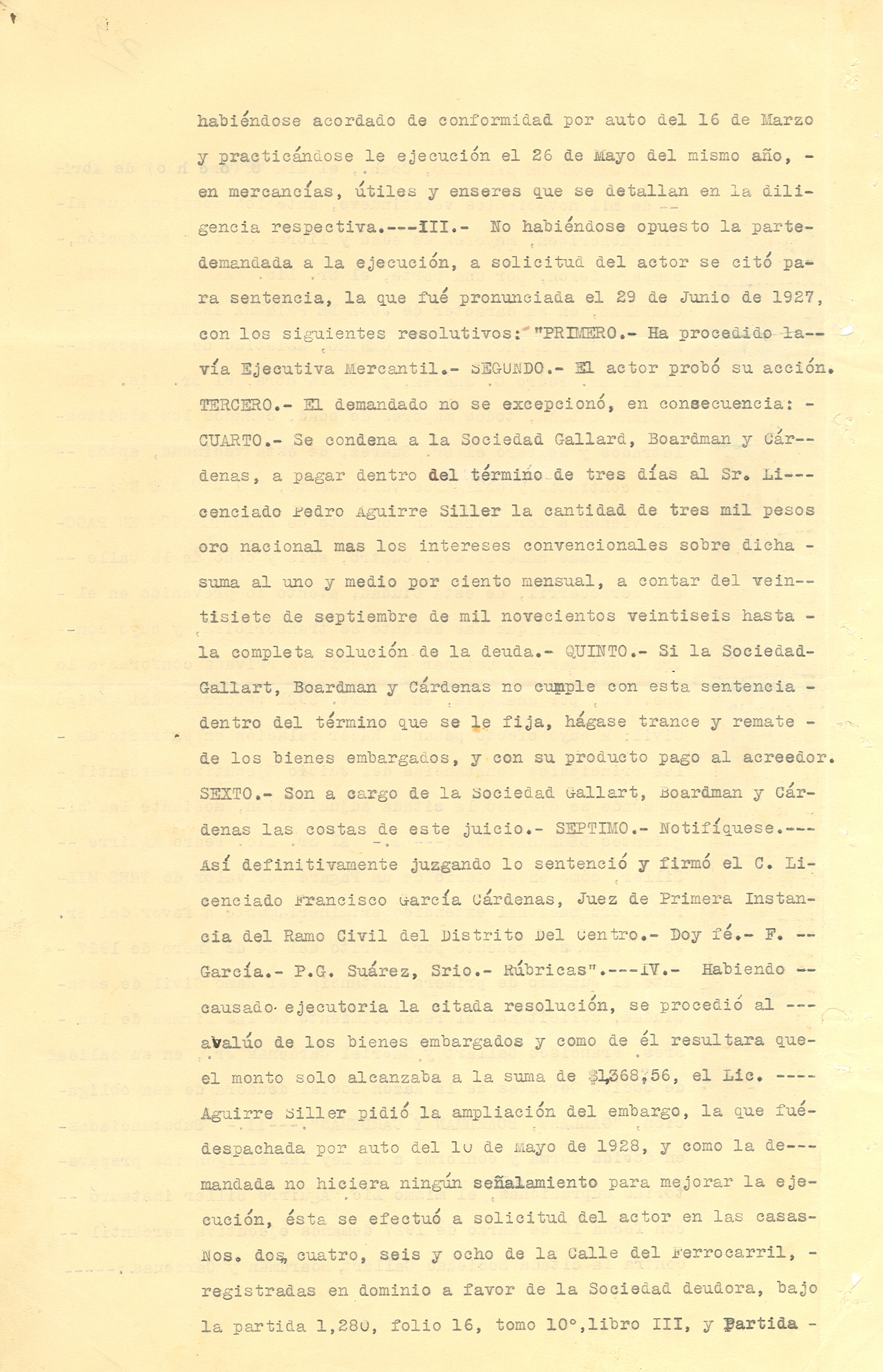 Documento histórico