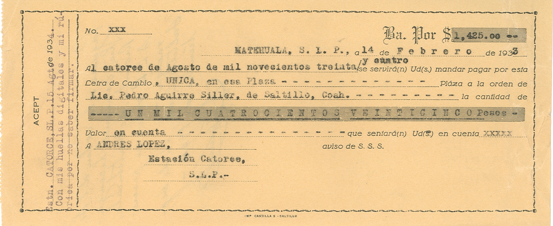 Documento histórico
