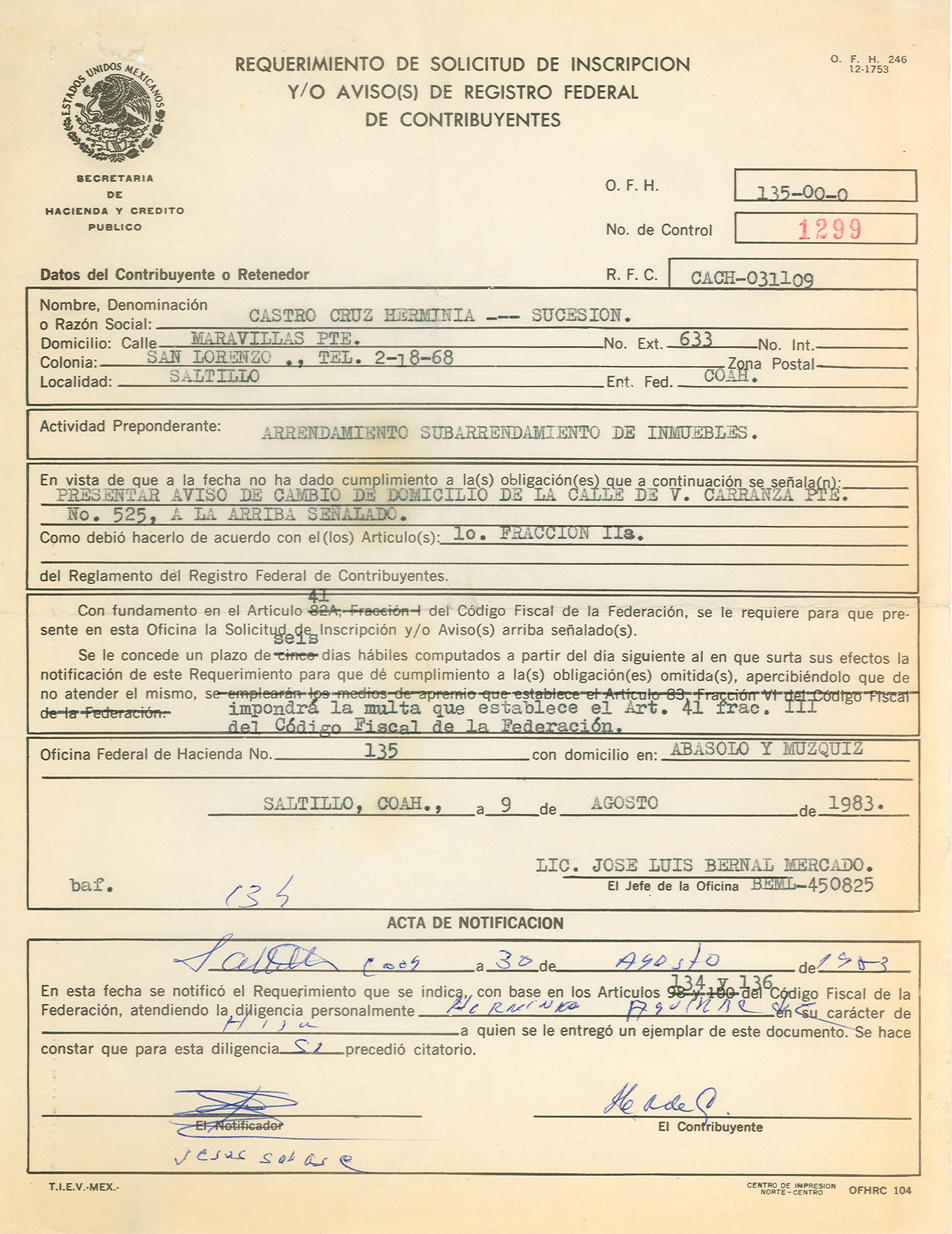 Documento histórico