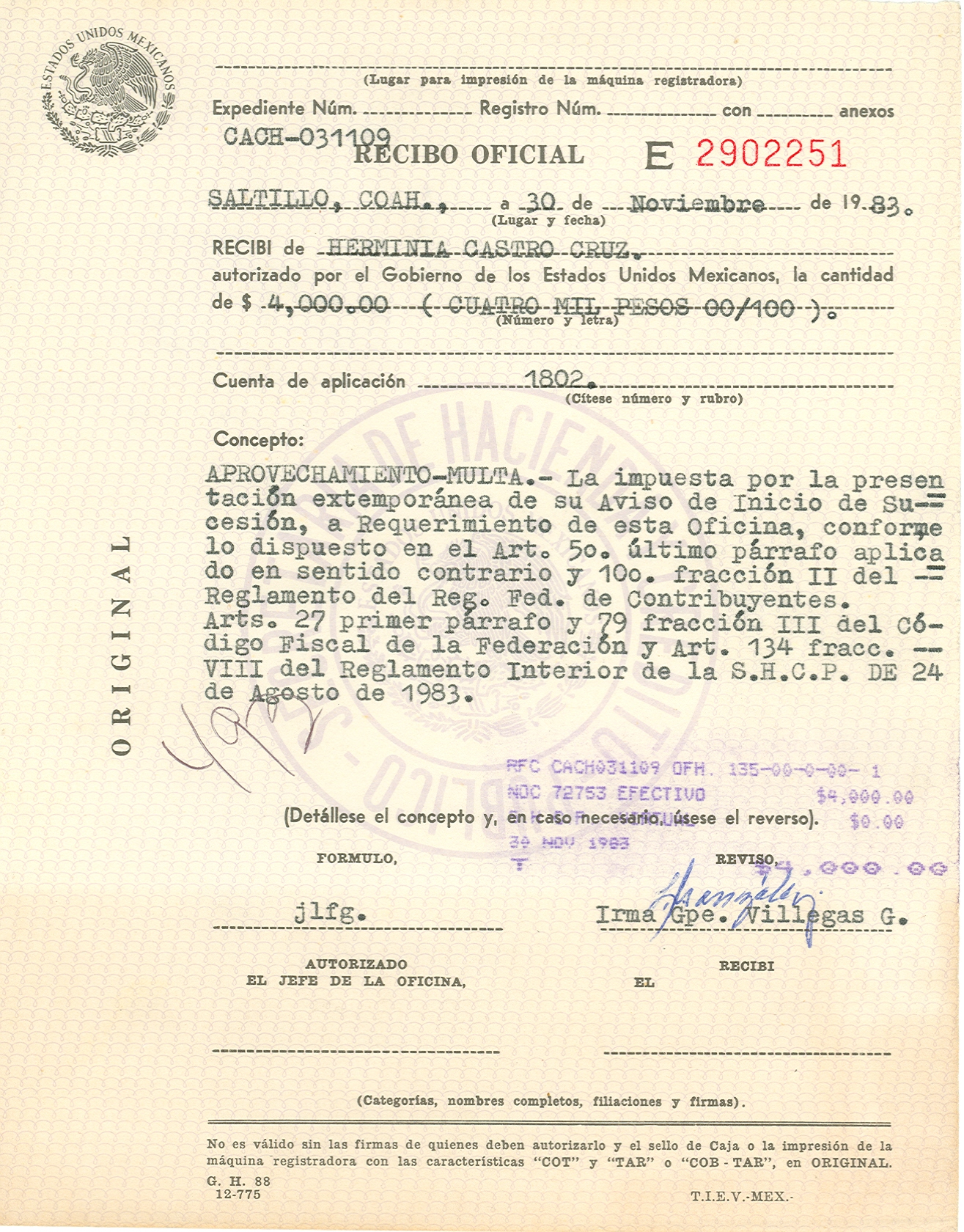 Documento histórico